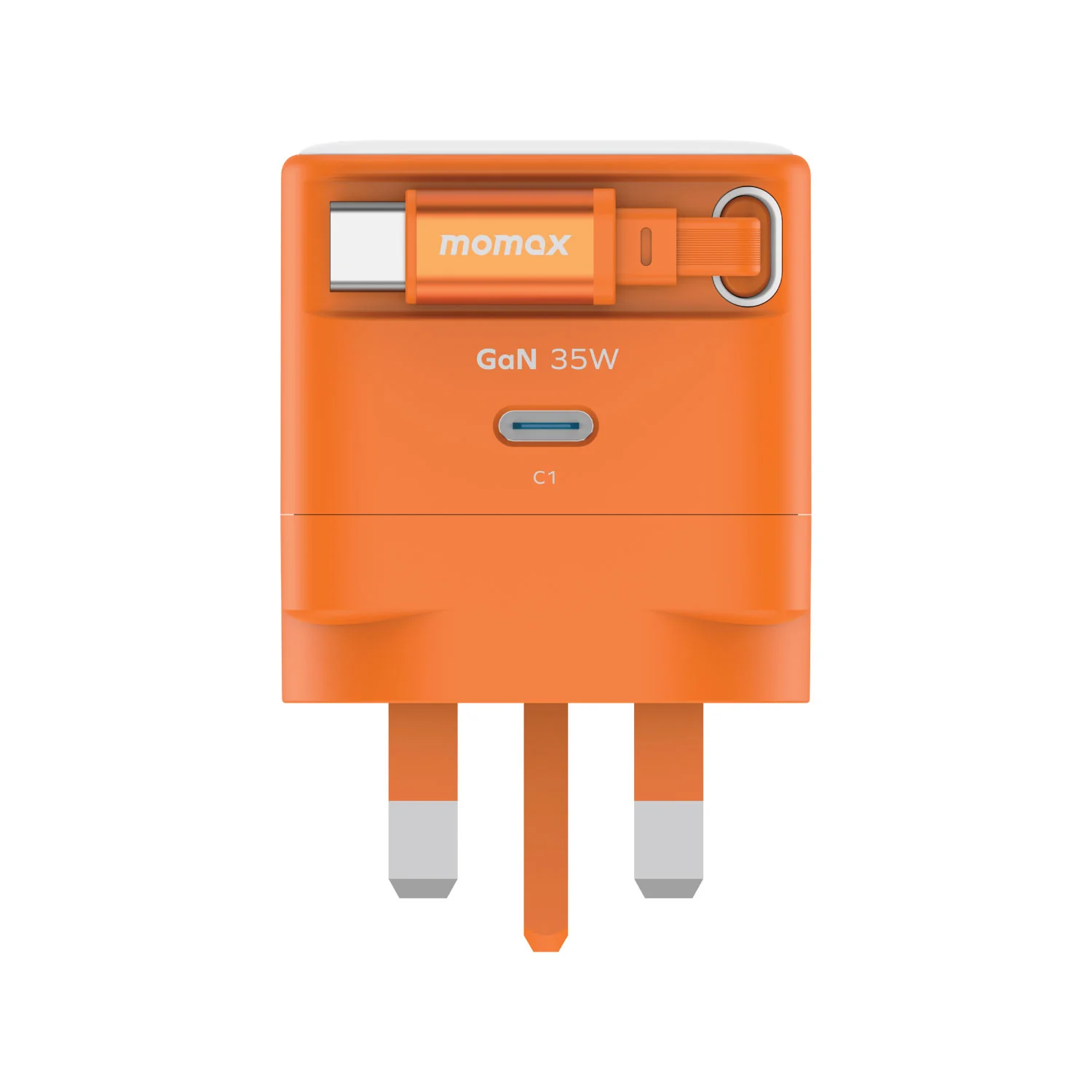 1-Charge+ 1-Port GaN Charger With Built-In USB-C Cable 35W - Image 8