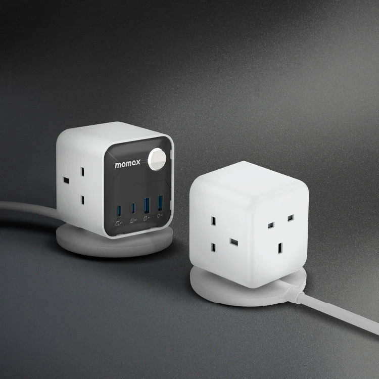 1-Charge Work Flow 3-Outlet GaN Power Cube 25W with USB Ports - Image 3