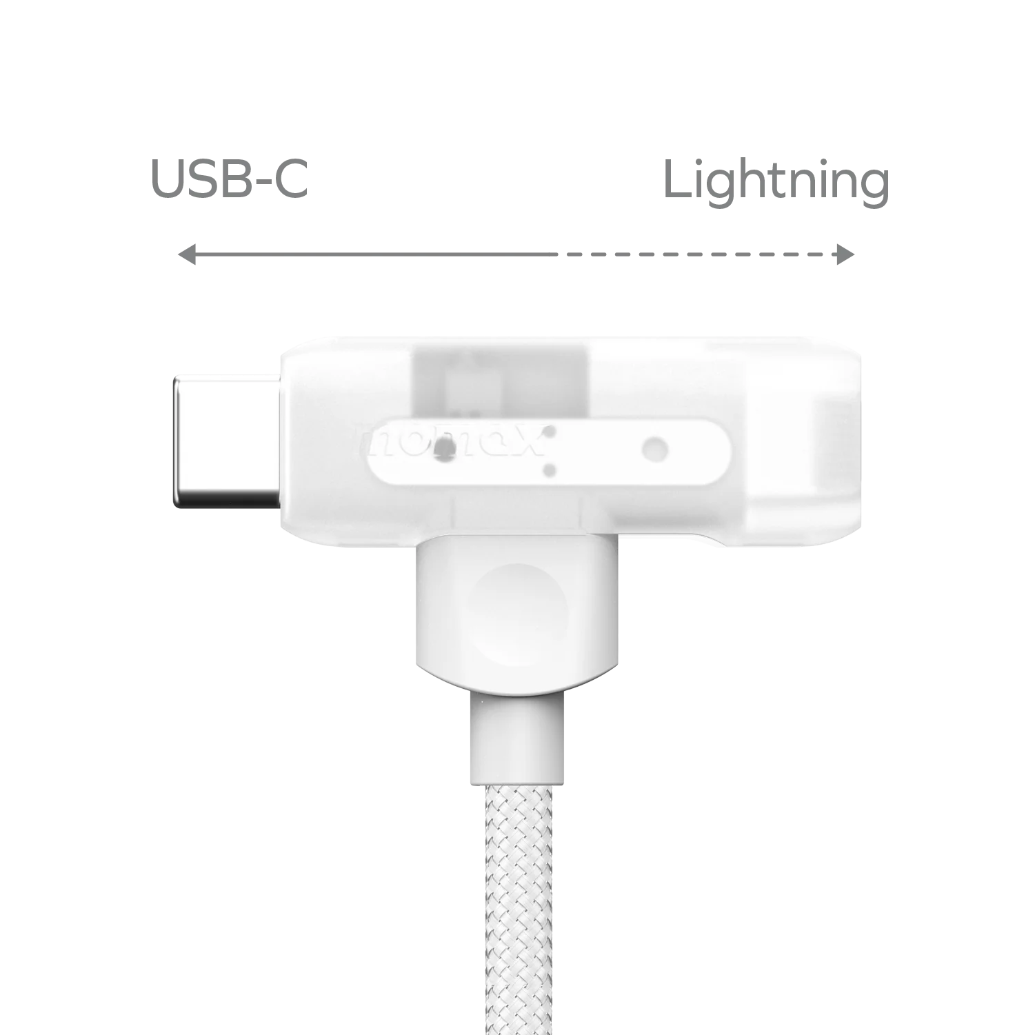 1-Link Flow Duo USB-C to USB-C & Lightning Braided Cable 60W 1.5m - Image 4