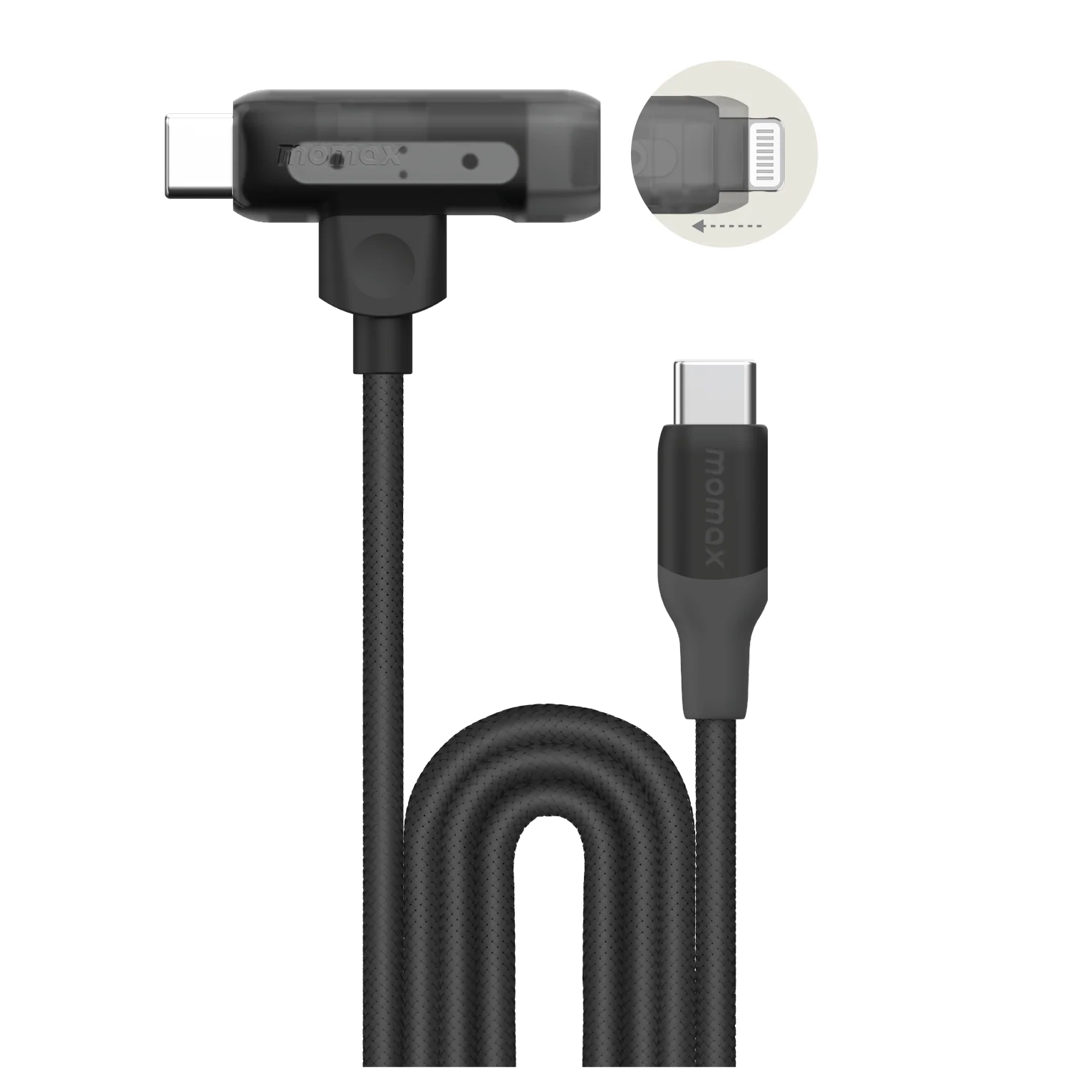 1-Link Flow Duo USB-C to USB-C & Lightning Braided Cable 60W 1.5m - Image 7