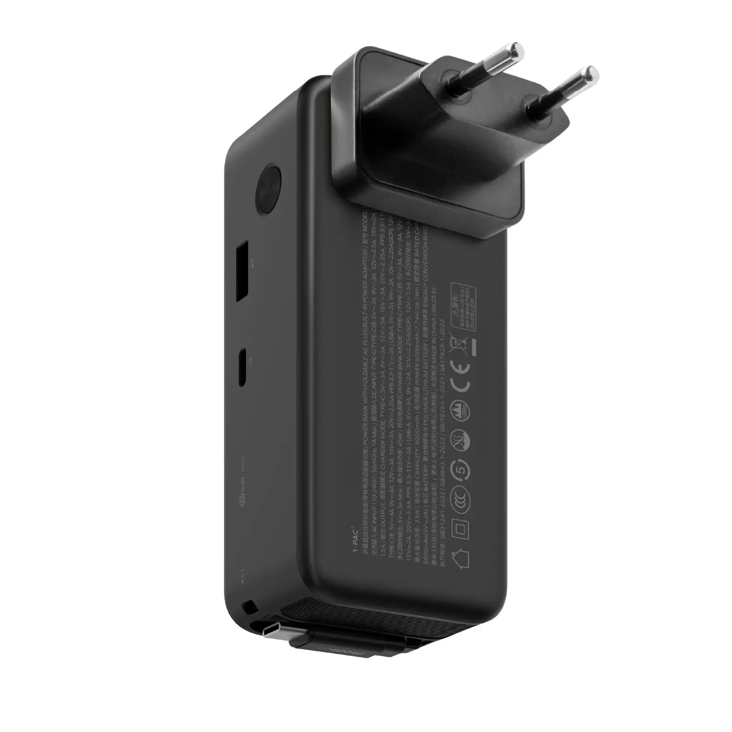 1-Pac⁺ 10000mAh 3in1 Hybrid GaN Battery Pack with Built-In Retractable Cable - Image 15