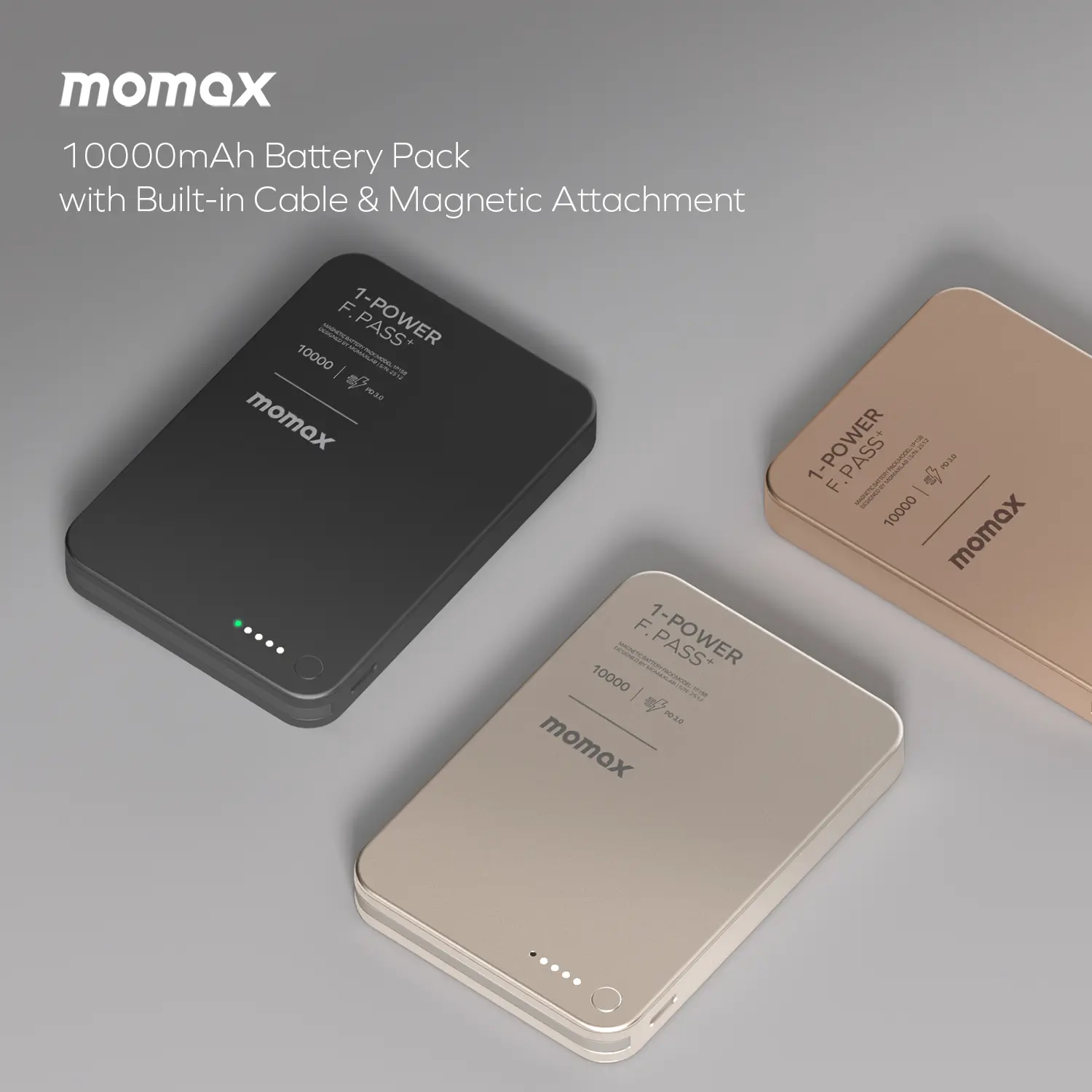 1-Power F.Pass⁺ 10000mAh Magnetic Battery Pack with Built-in Cable - Image 19