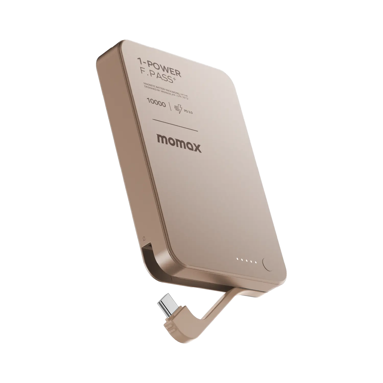 1-Power F.Pass⁺ 10000mAh Magnetic Battery Pack with Built-in Cable - Image 3