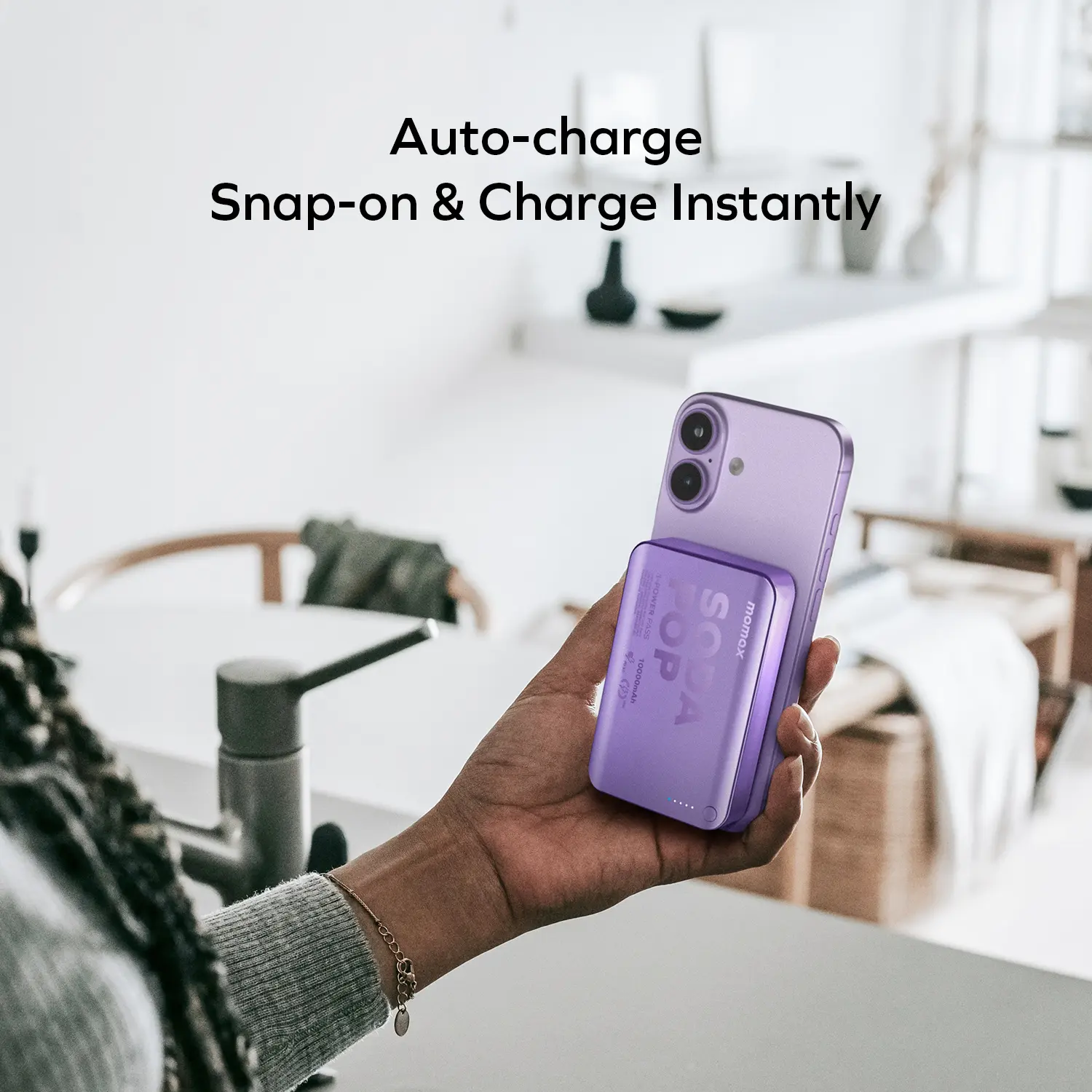 1-Power Pass 10000mAh Magnetic Wireless Battery Pack - Image 12