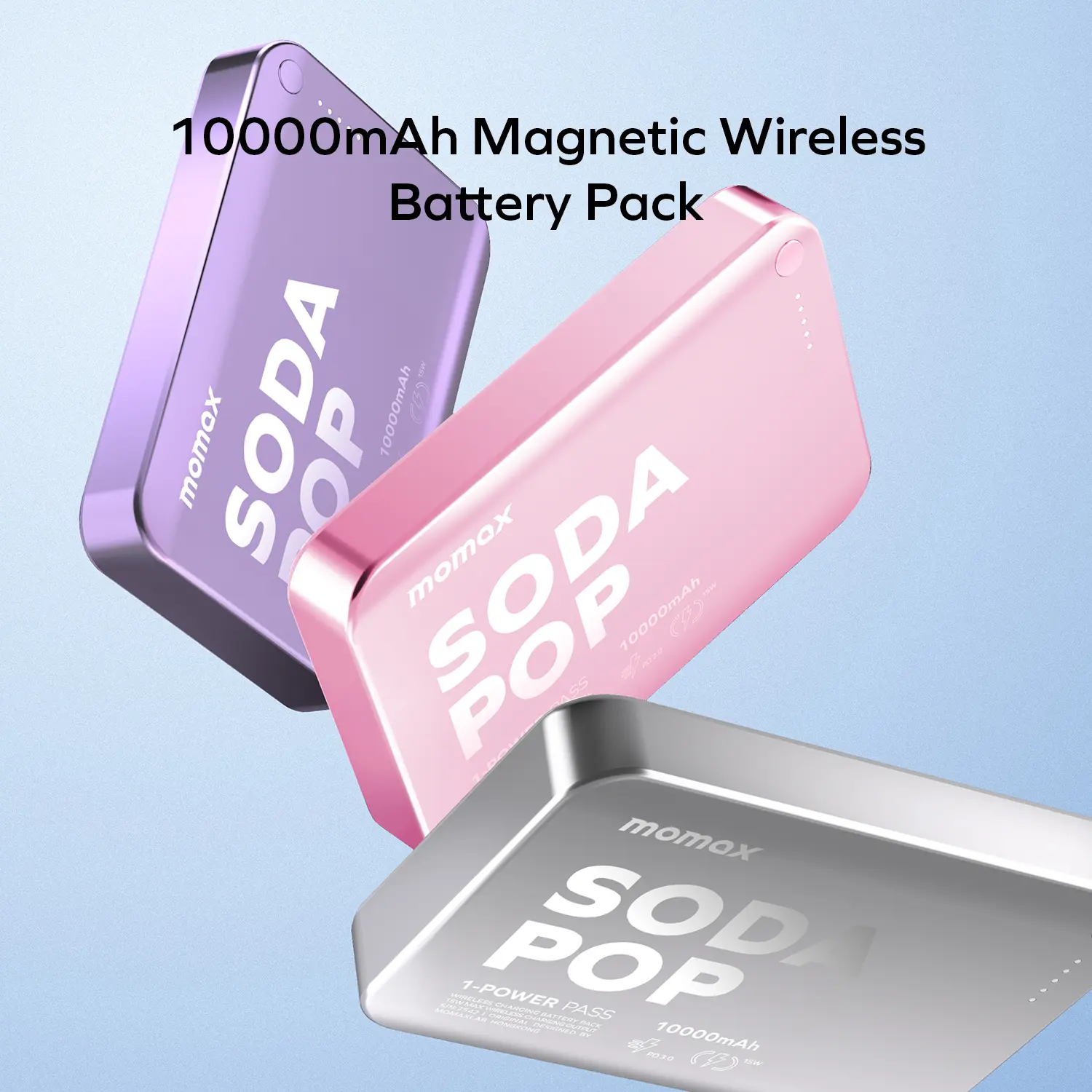 1-Power Pass 10000mAh Magnetic Wireless Battery Pack - Image 13