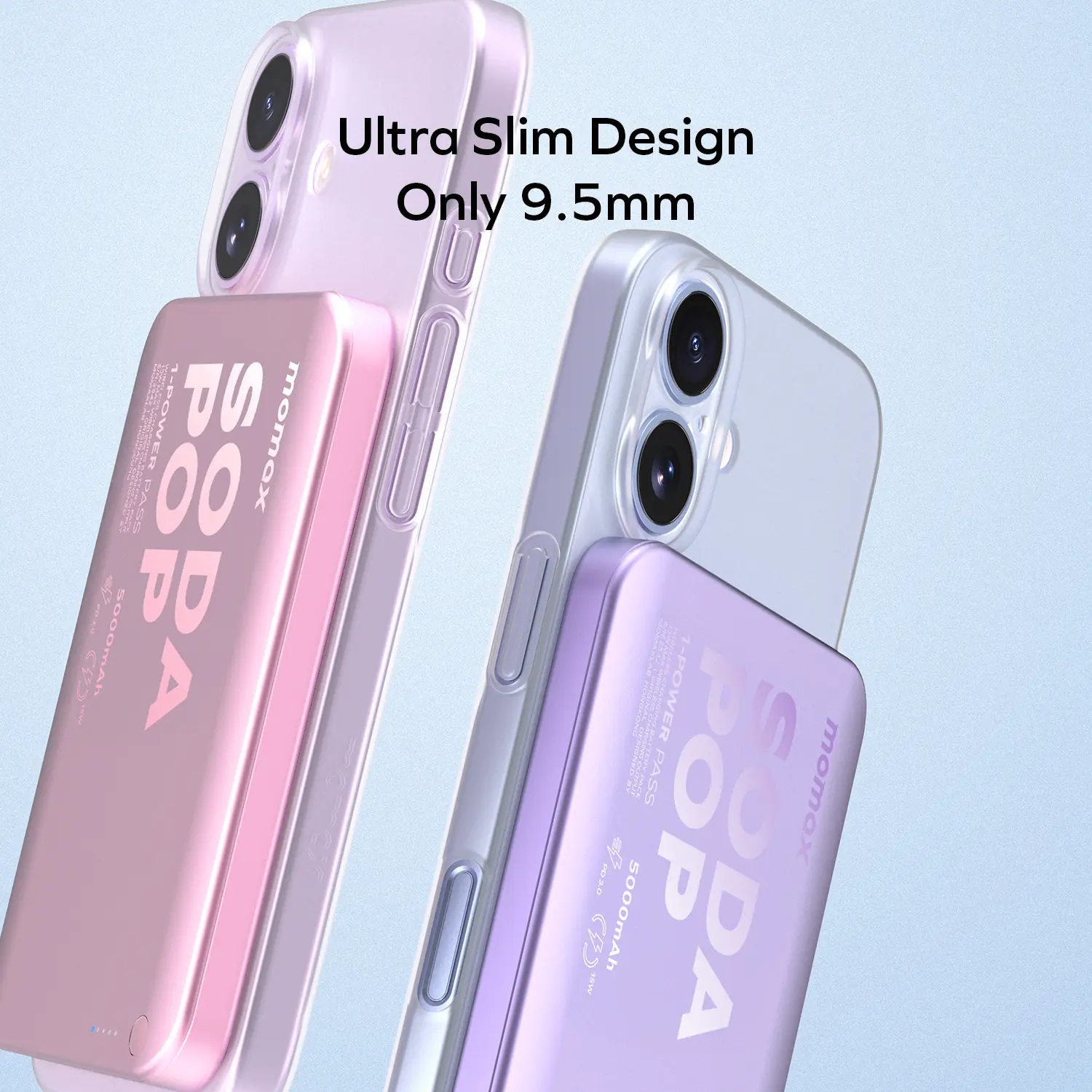 1-Power Pass 5000mAh Magnetic Wireless Charging Battery Pack - Image 10