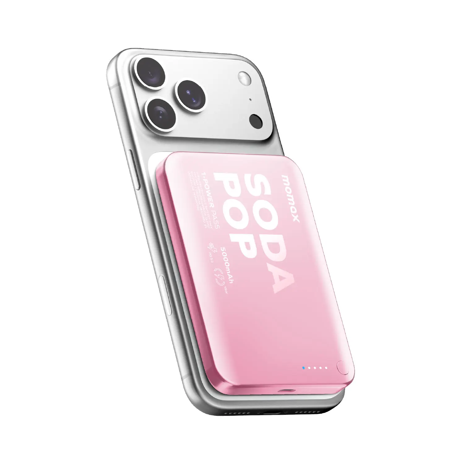 1-Power Pass 5000mAh Magnetic Wireless Charging Battery Pack - Image 17
