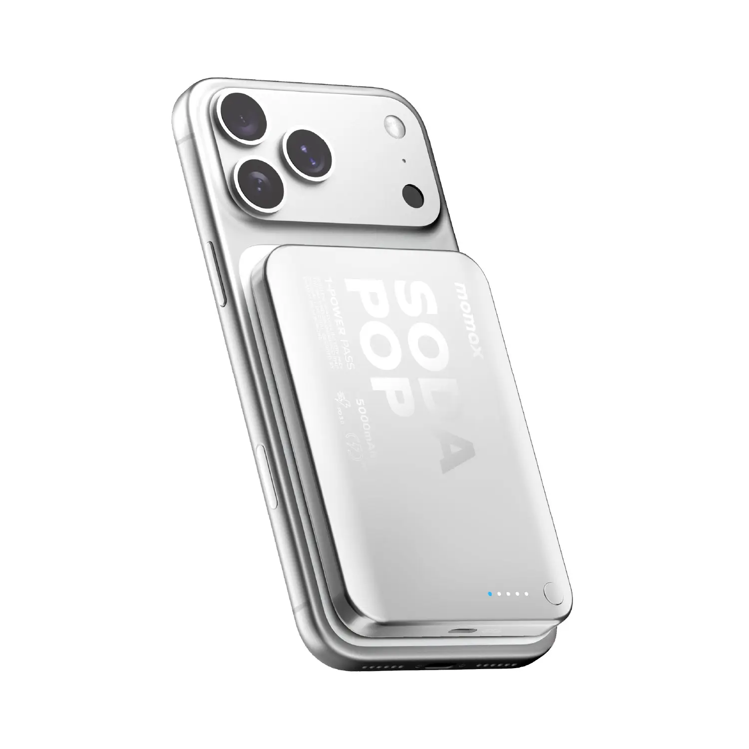 1-Power Pass 5000mAh Magnetic Wireless Charging Battery Pack - Image 18