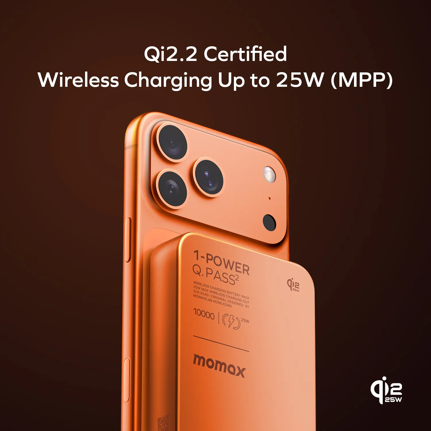 1-Power Q.Pass² 10000mAh Qi2 25W Magnetic Wireless Battery Pack - Image 10