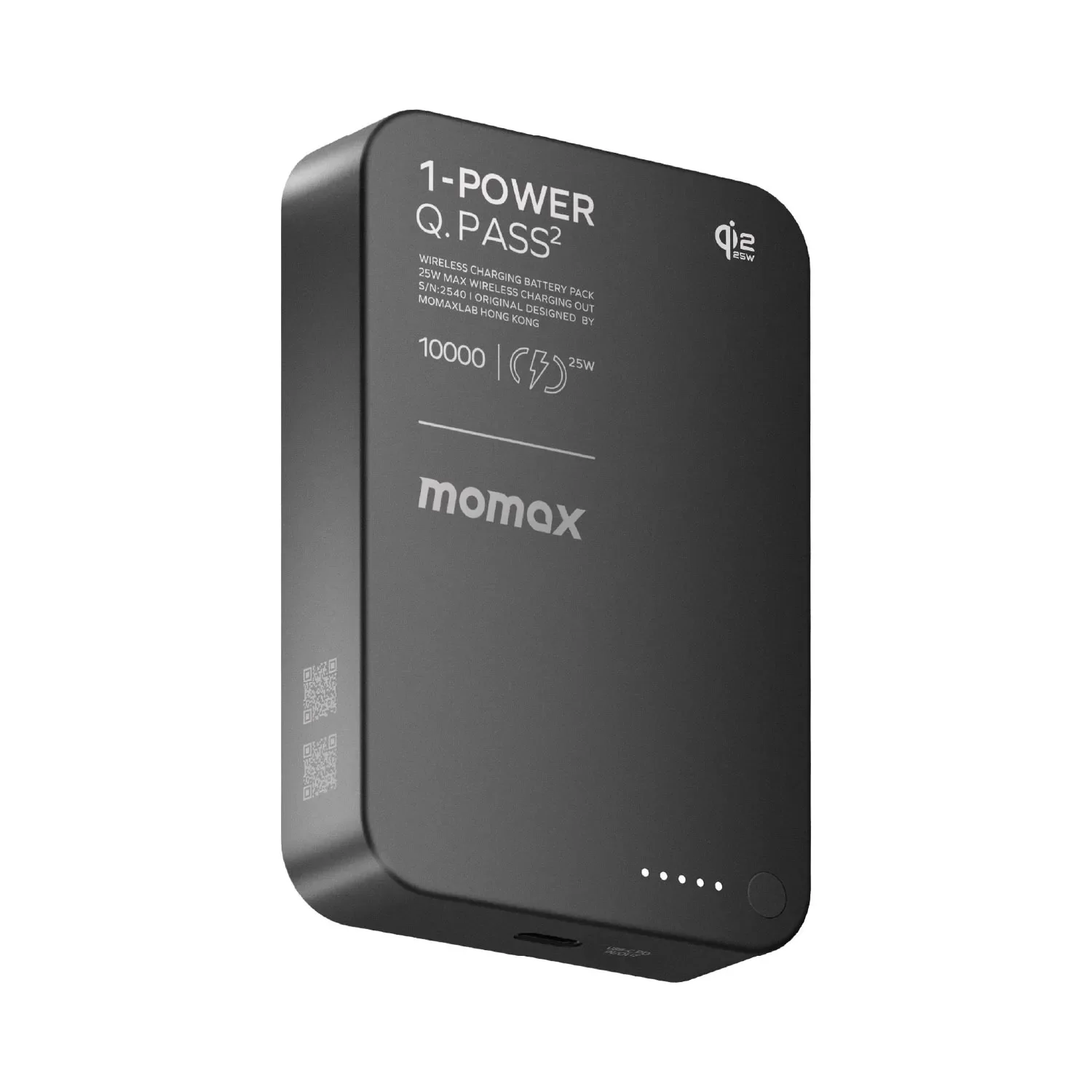 1-Power Q.Pass² 10000mAh Qi2 25W Magnetic Wireless Battery Pack - Image 4