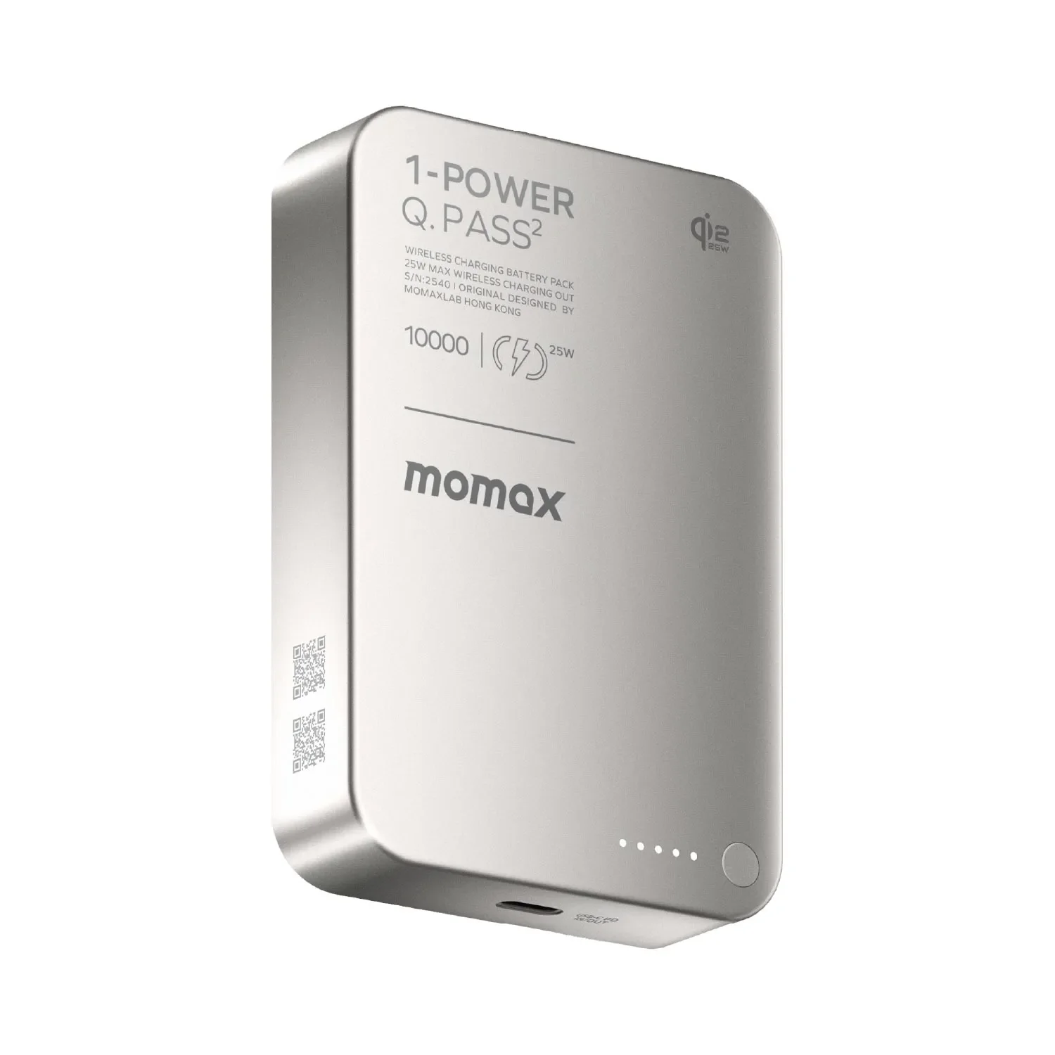1-Power Q.Pass² 10000mAh Qi2 25W Magnetic Wireless Battery Pack - Image 6