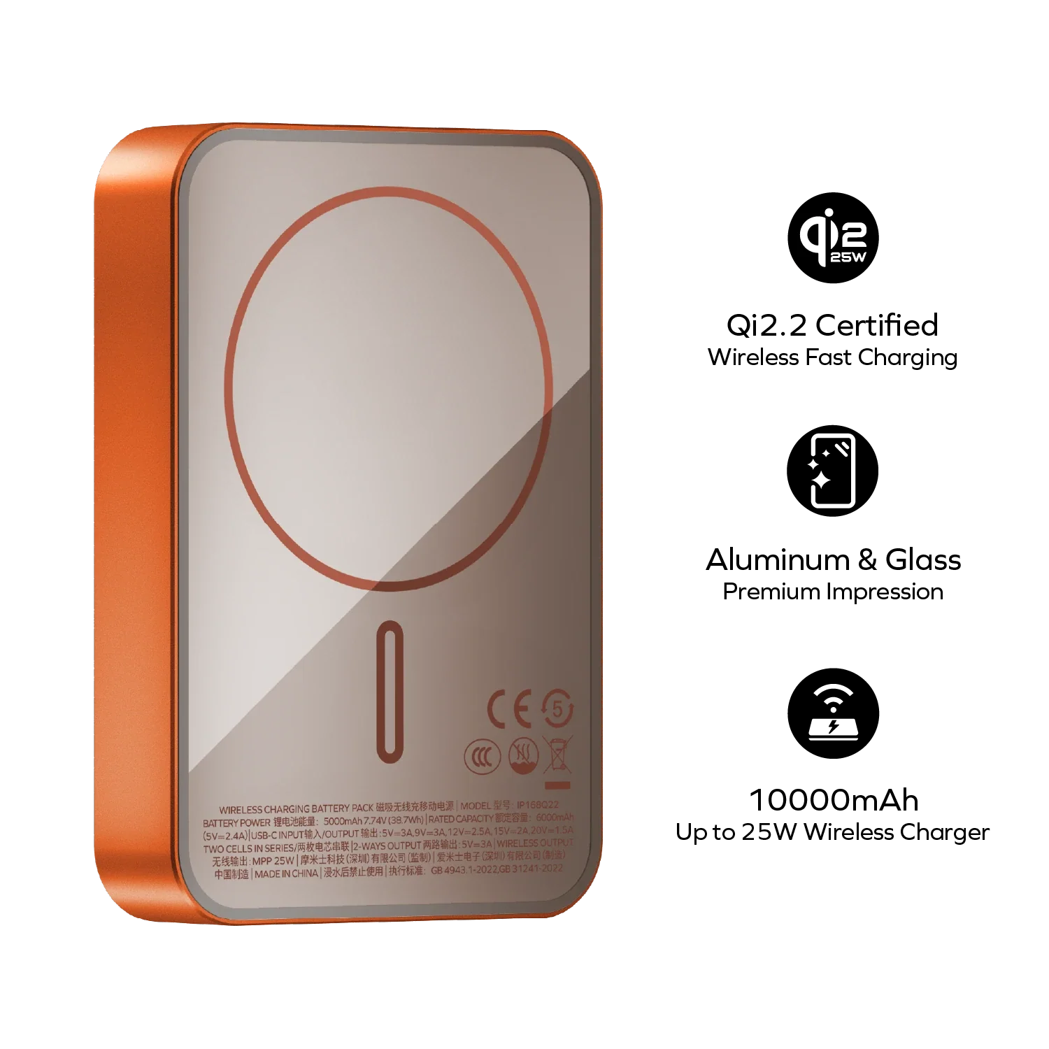 1-Power Q.Pass² 10000mAh Qi2 25W Magnetic Wireless Battery Pack - Image 8