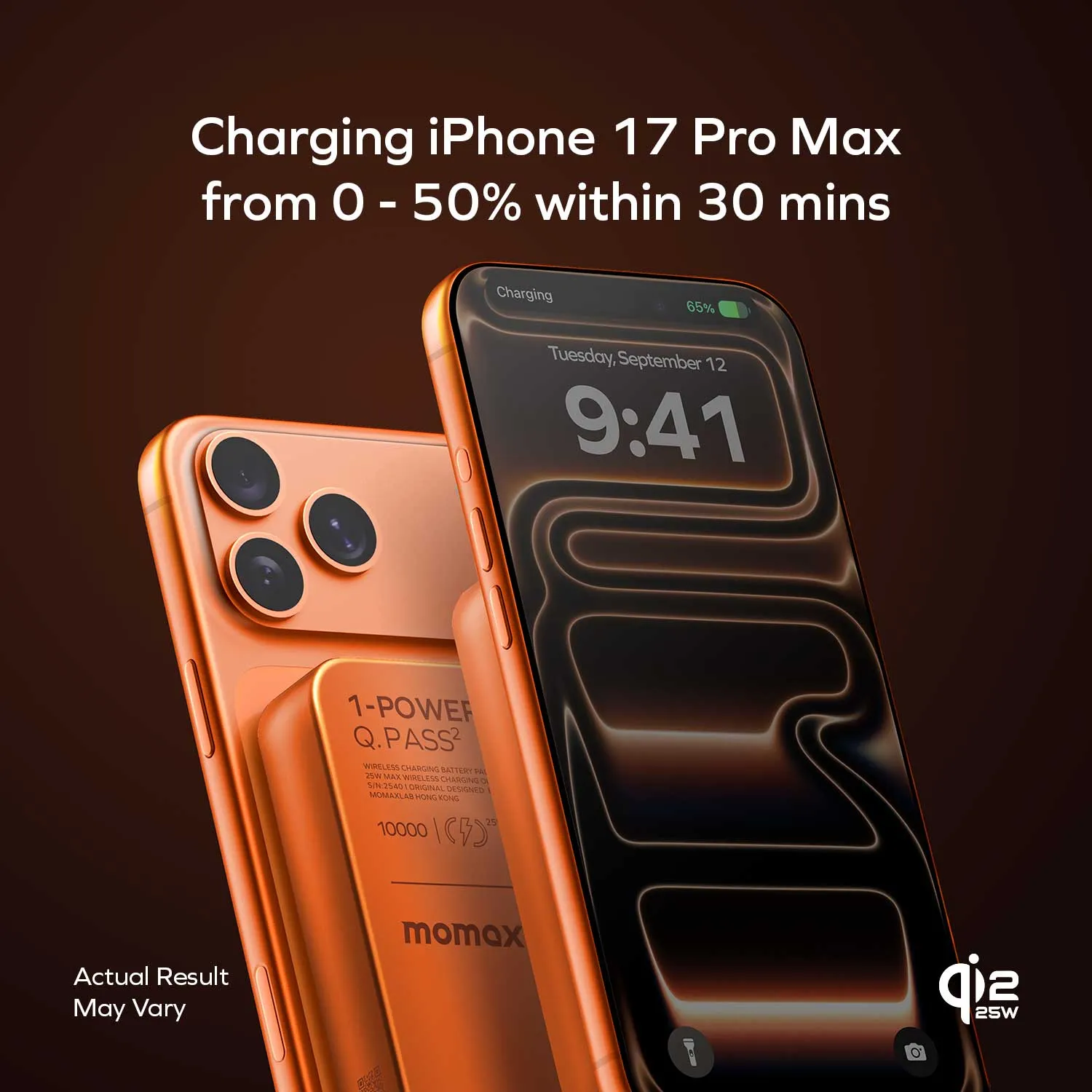 1-Power Q.Pass² 10000mAh Qi2 25W Magnetic Wireless Battery Pack - Image 9