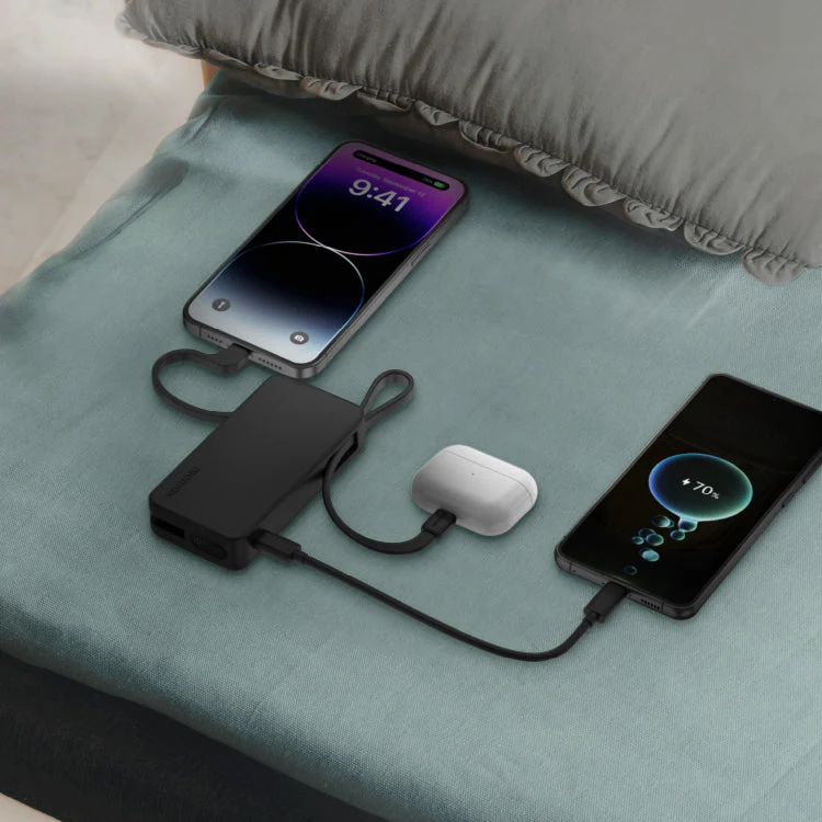 1-Power Vital+ Power Bank 10000mAh With Built-In USB-C and Lightning Cable - Image 11