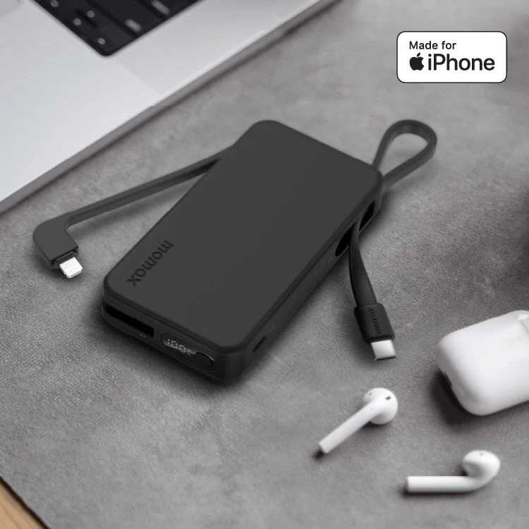 1-Power Vital+ Power Bank 10000mAh With Built-In USB-C and Lightning Cable - Image 8