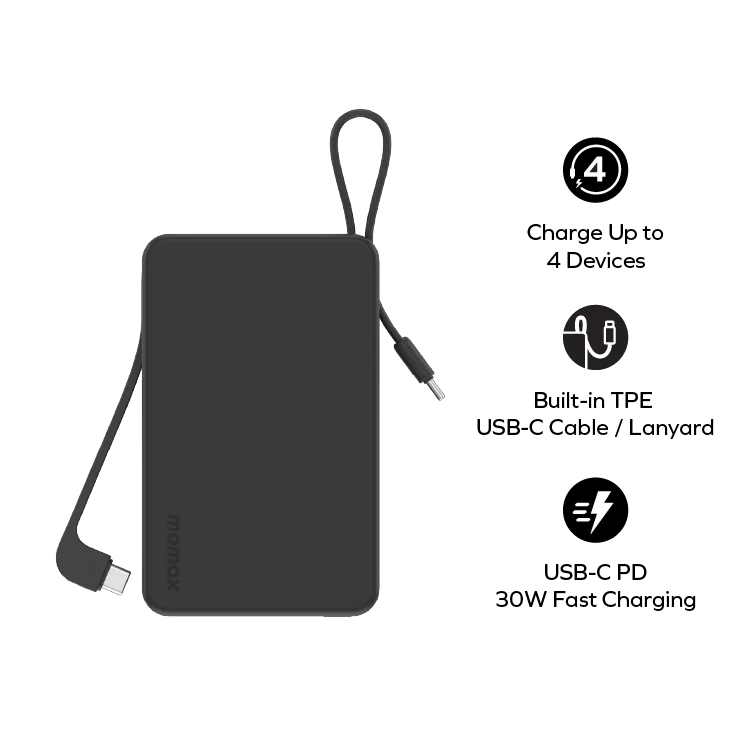 1-Power Vital+ Power Bank 20000mAh With 2 Built-In USB-C Cables - Image 5