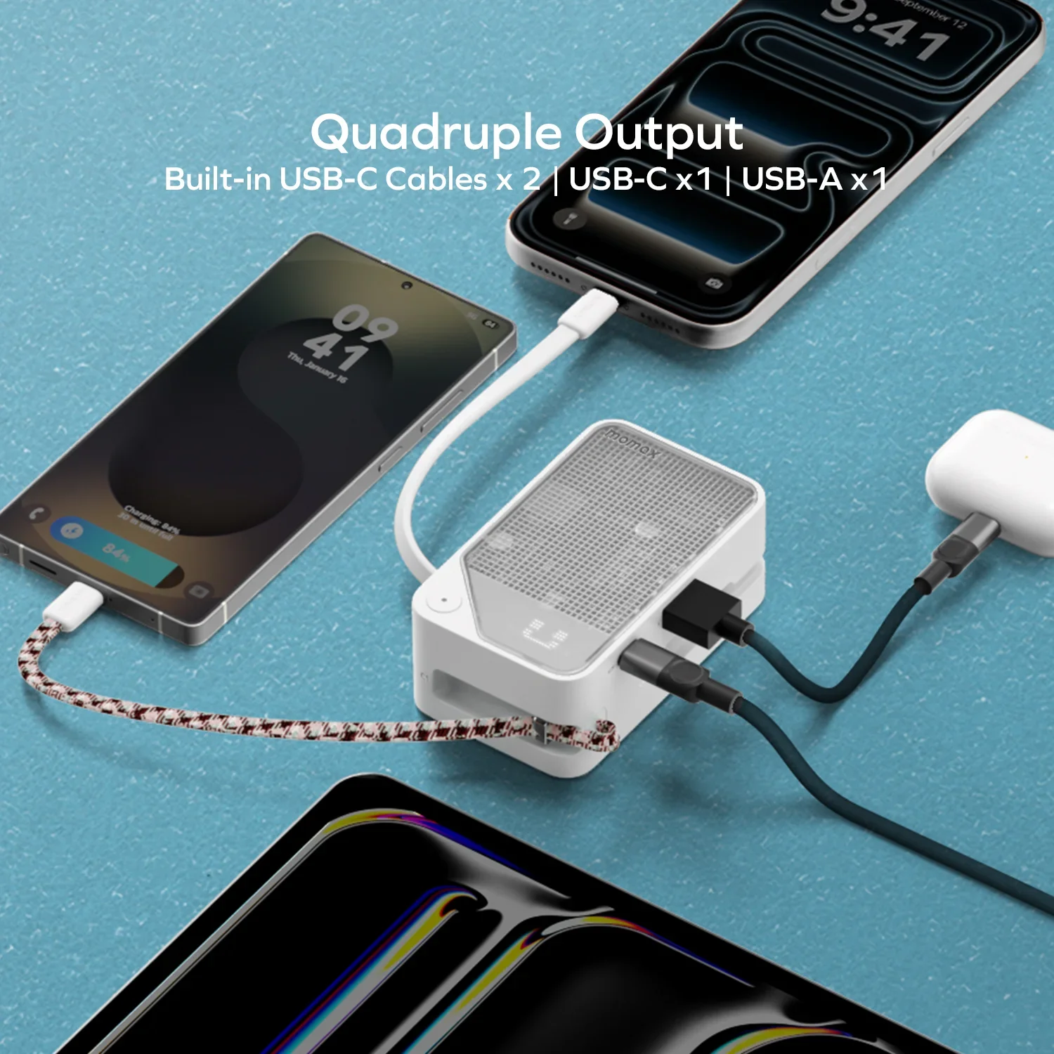1-Power X⁺ 10000mAh Battery Pack with Dual Built-in USB-C Cable - Image 9