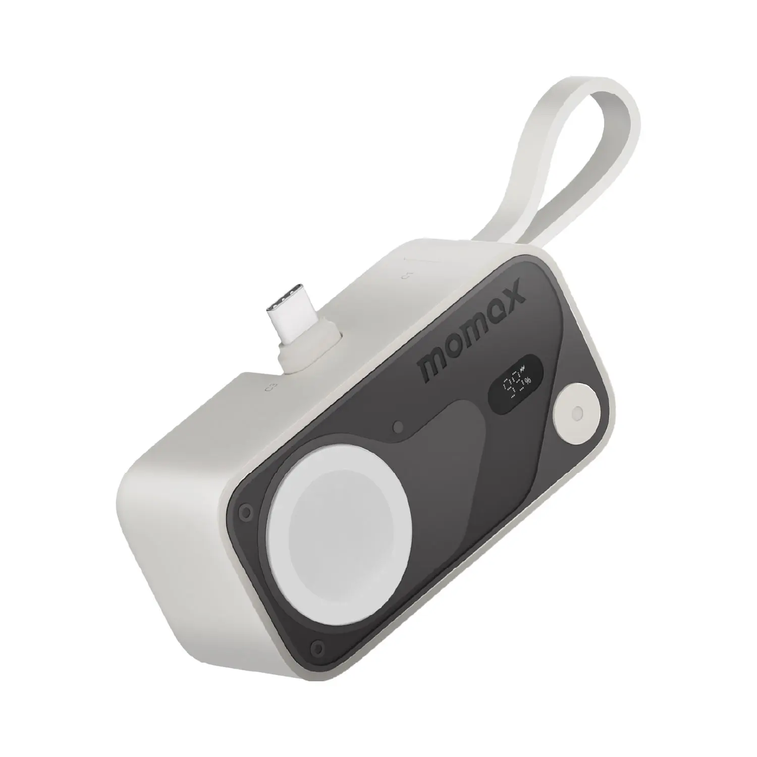 1-Power X Pro Mini⁺ 5000mAh Integrated Foldable USB-C Plug and Built-In USB-C Cable Battery Pack with Apple Watch Fast Charger - Image 4