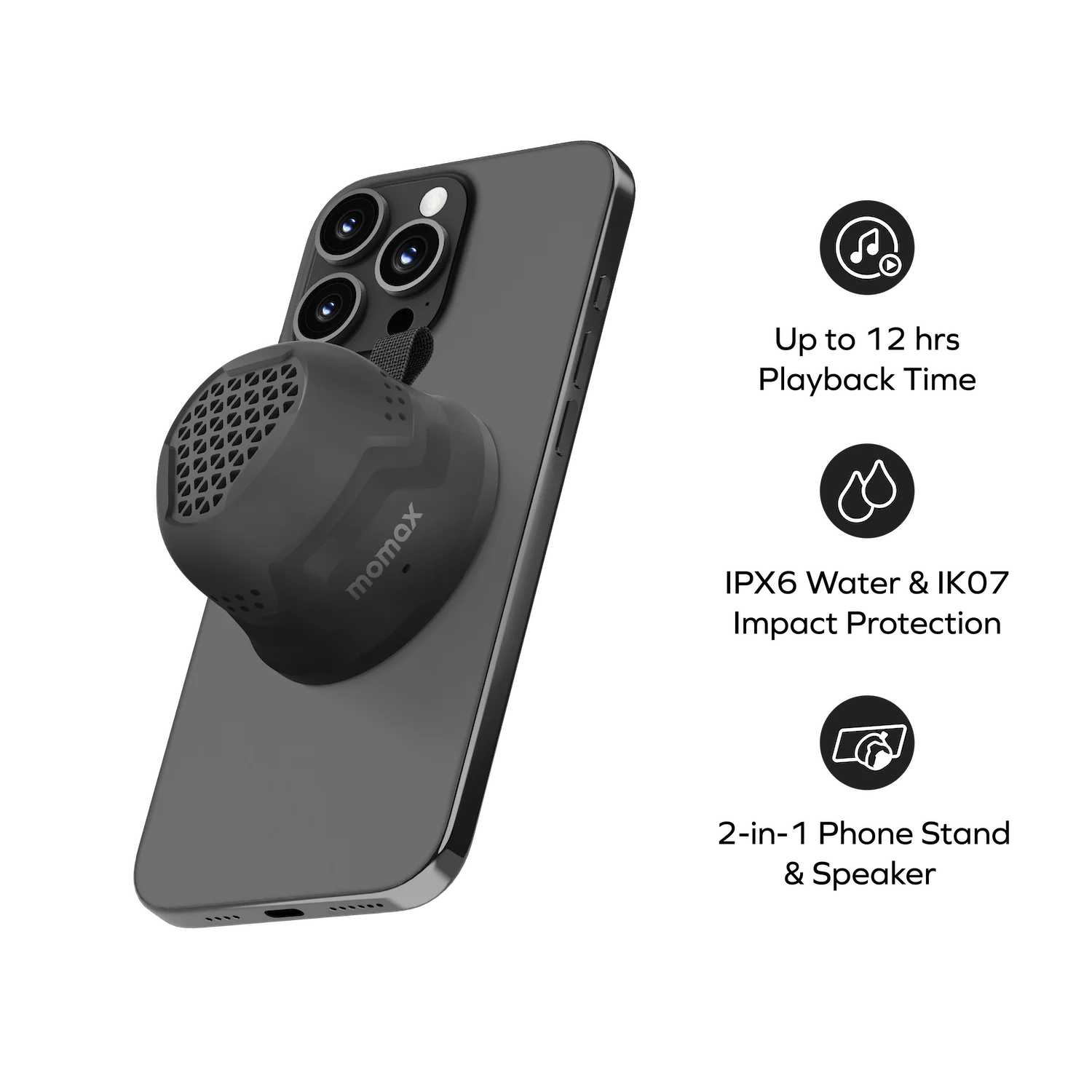 1-Vibe Go Rugged Magnetic Portable True Wireless Speaker - Image 8