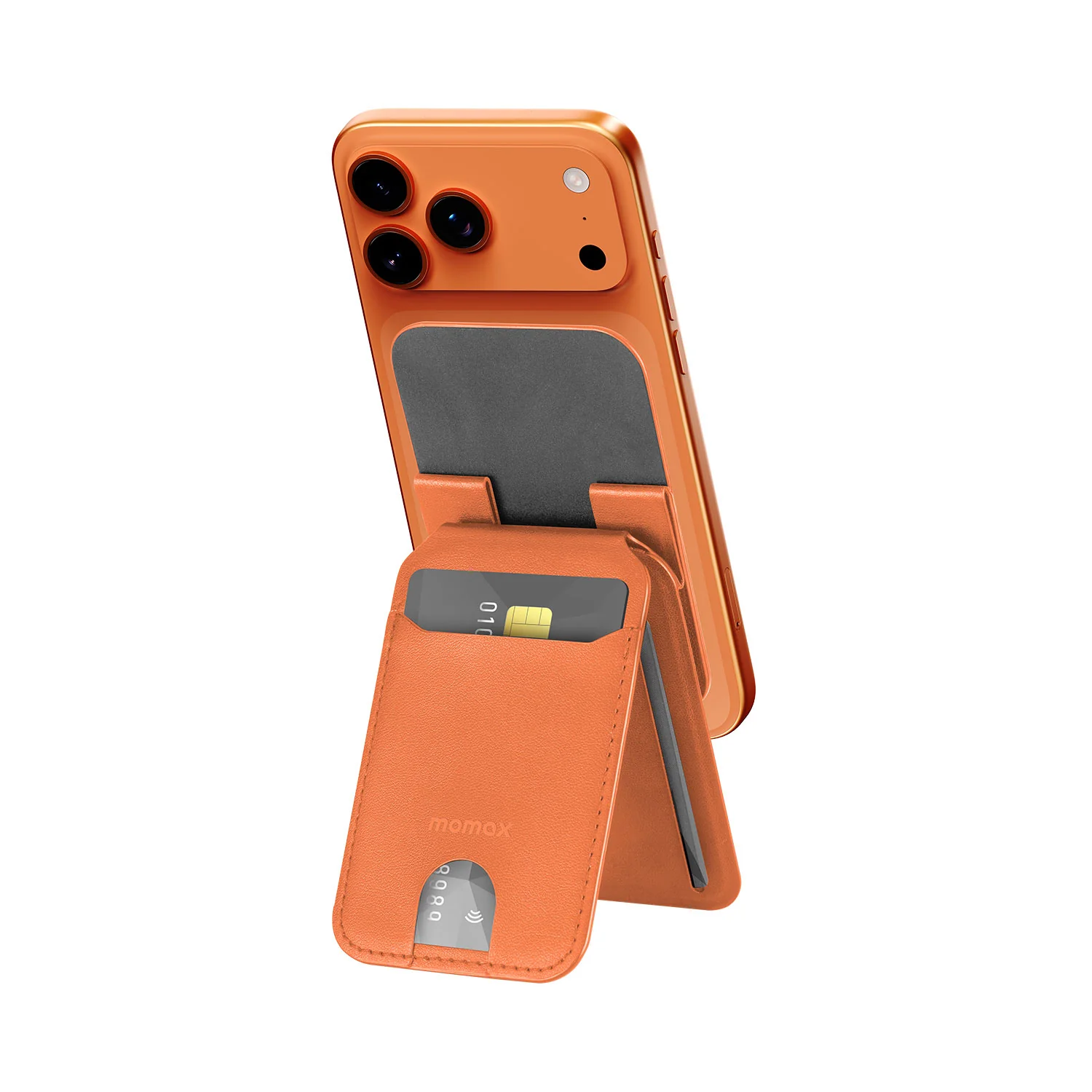 1-Wallet Magnetic Card Holder with Adjustable Stand - Image 6