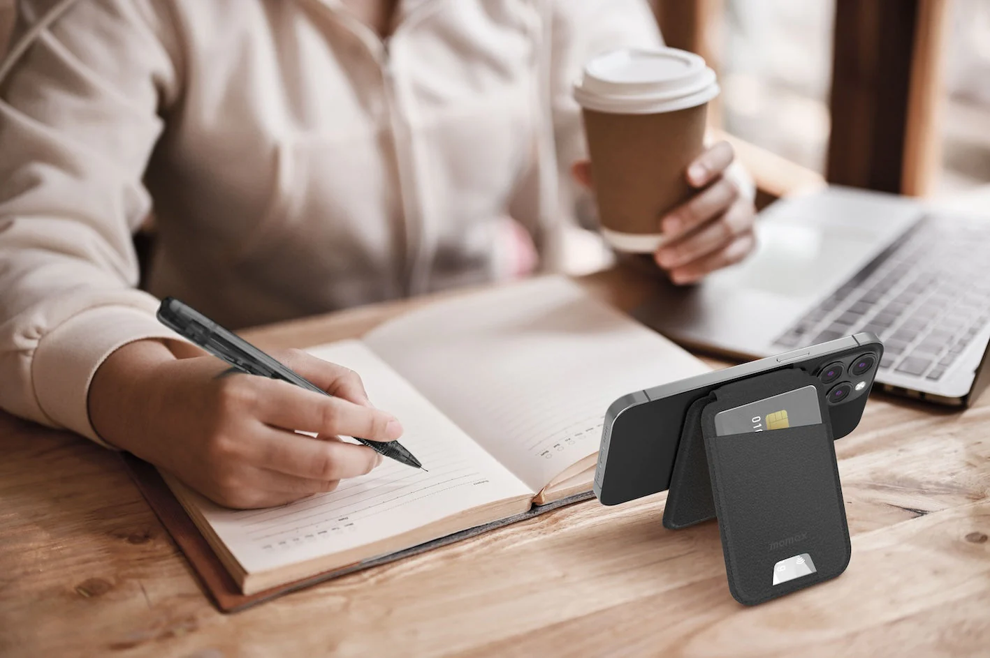 1-Wallet Magnetic Card Holder With Stand - Image 7