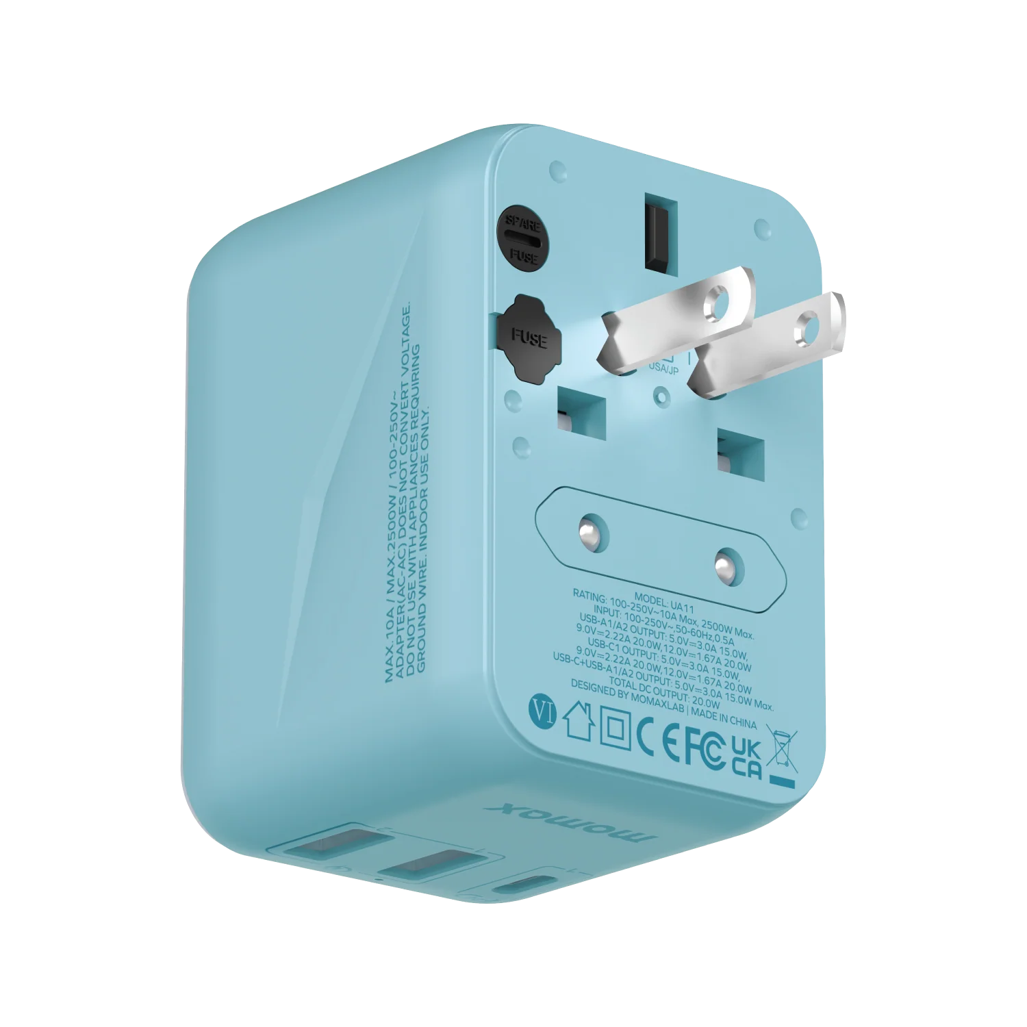 1-World 3-Port Travel Charger 20W - Image 10