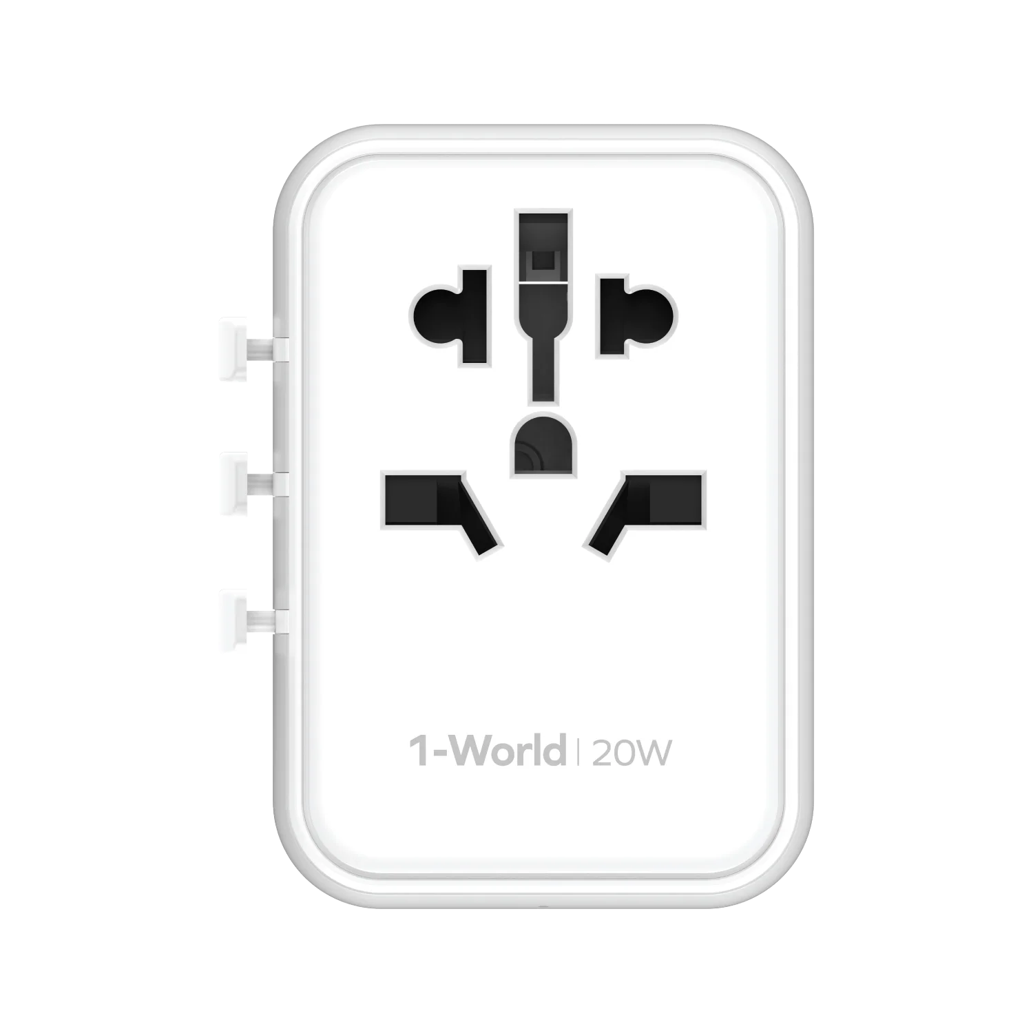 1-World 3-Port Travel Charger 20W - Image 7