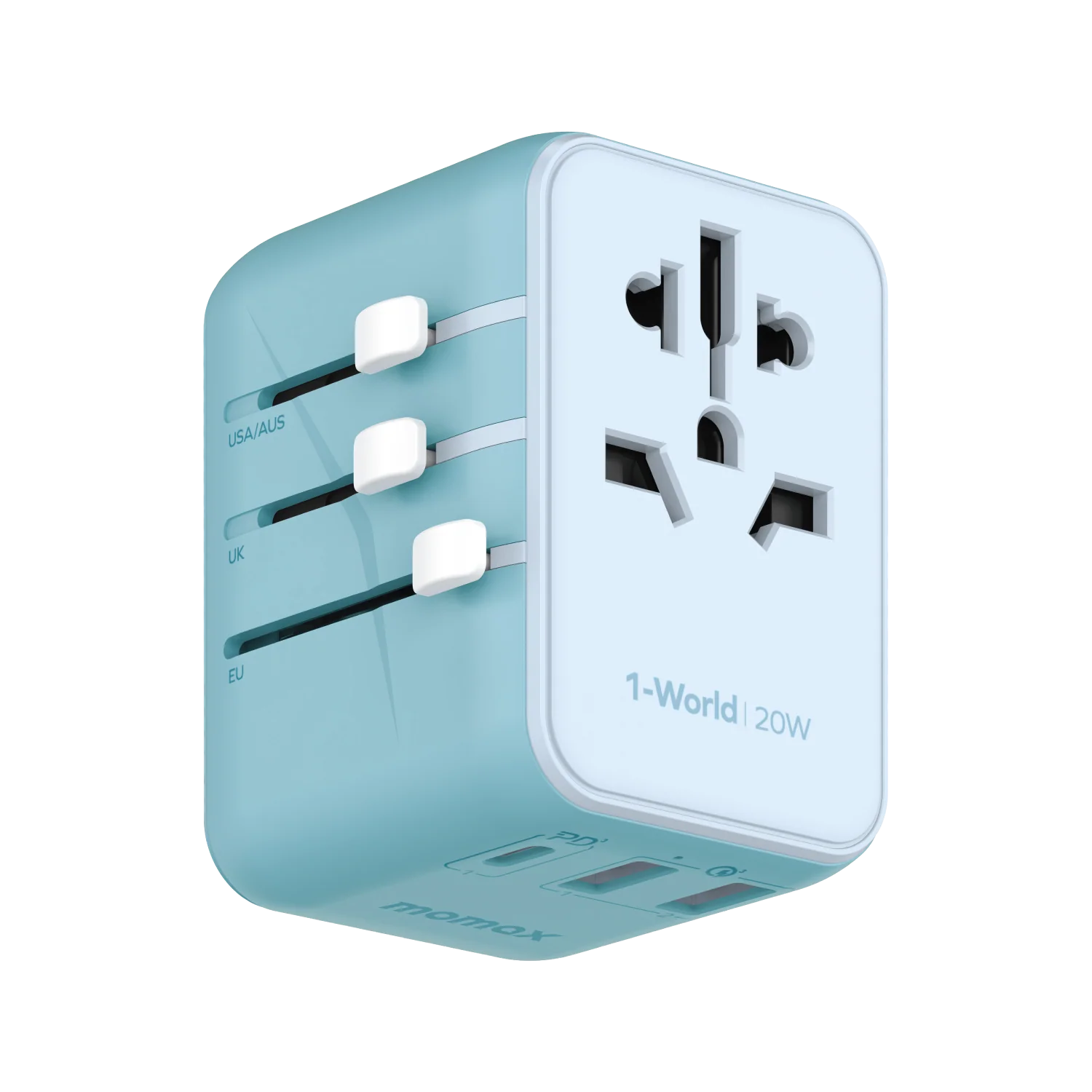 1-World 3-Port Travel Charger 20W - Image 9