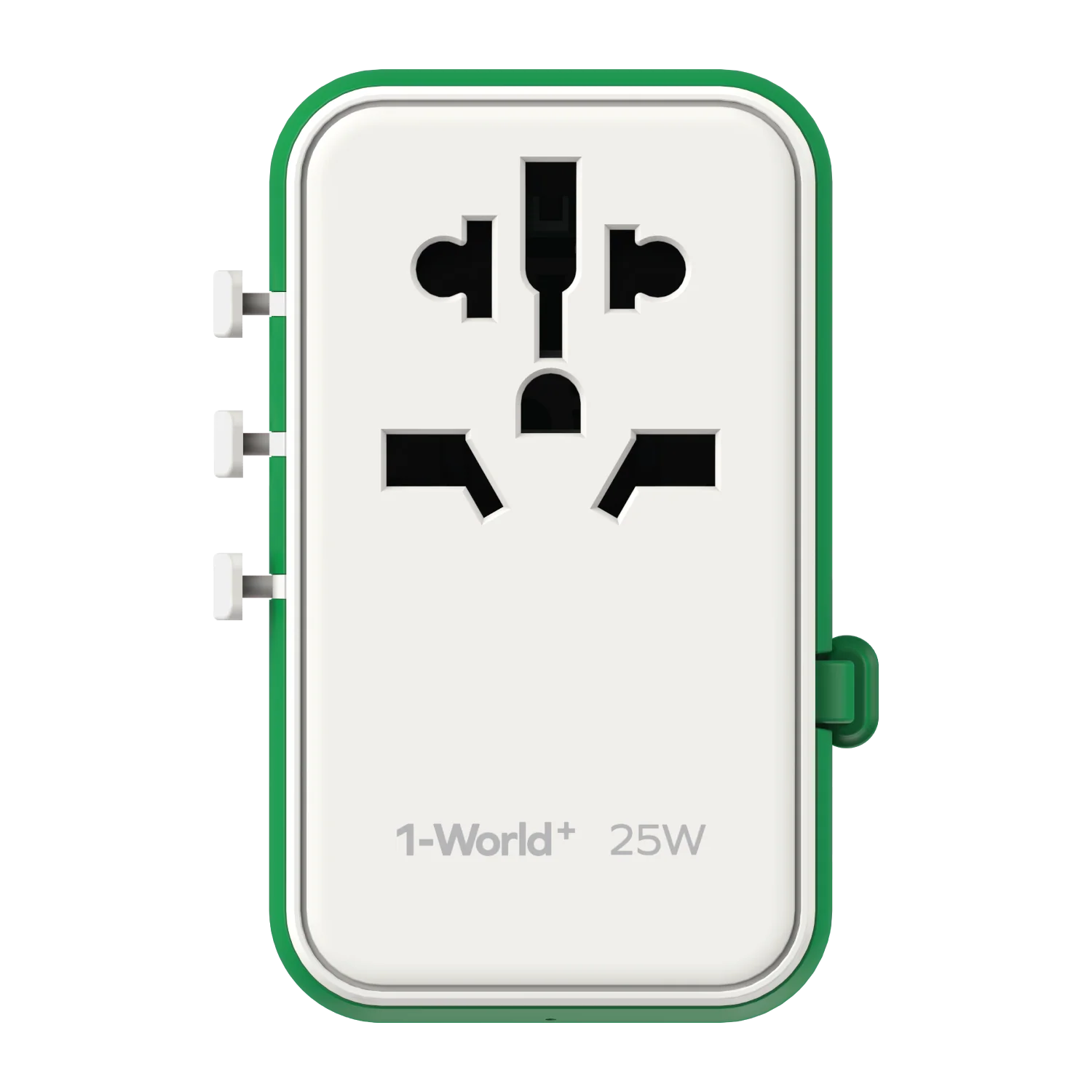 1-World+ 3-Port Travel Charger Built-In USB-C Cable 25W - Image 11
