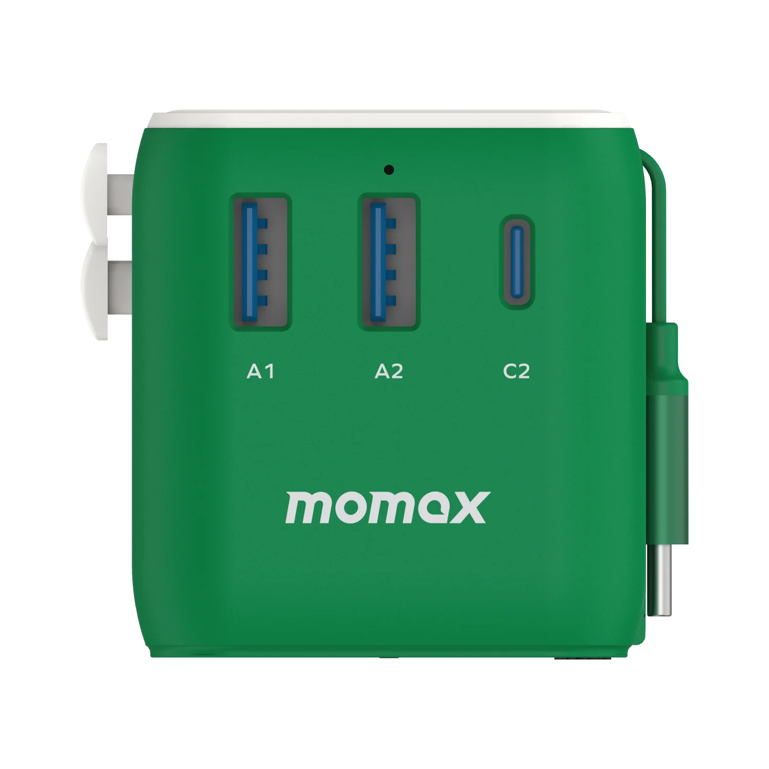 1-World+ 3-Port Travel Charger Built-In USB-C Cable 25W - Image 13