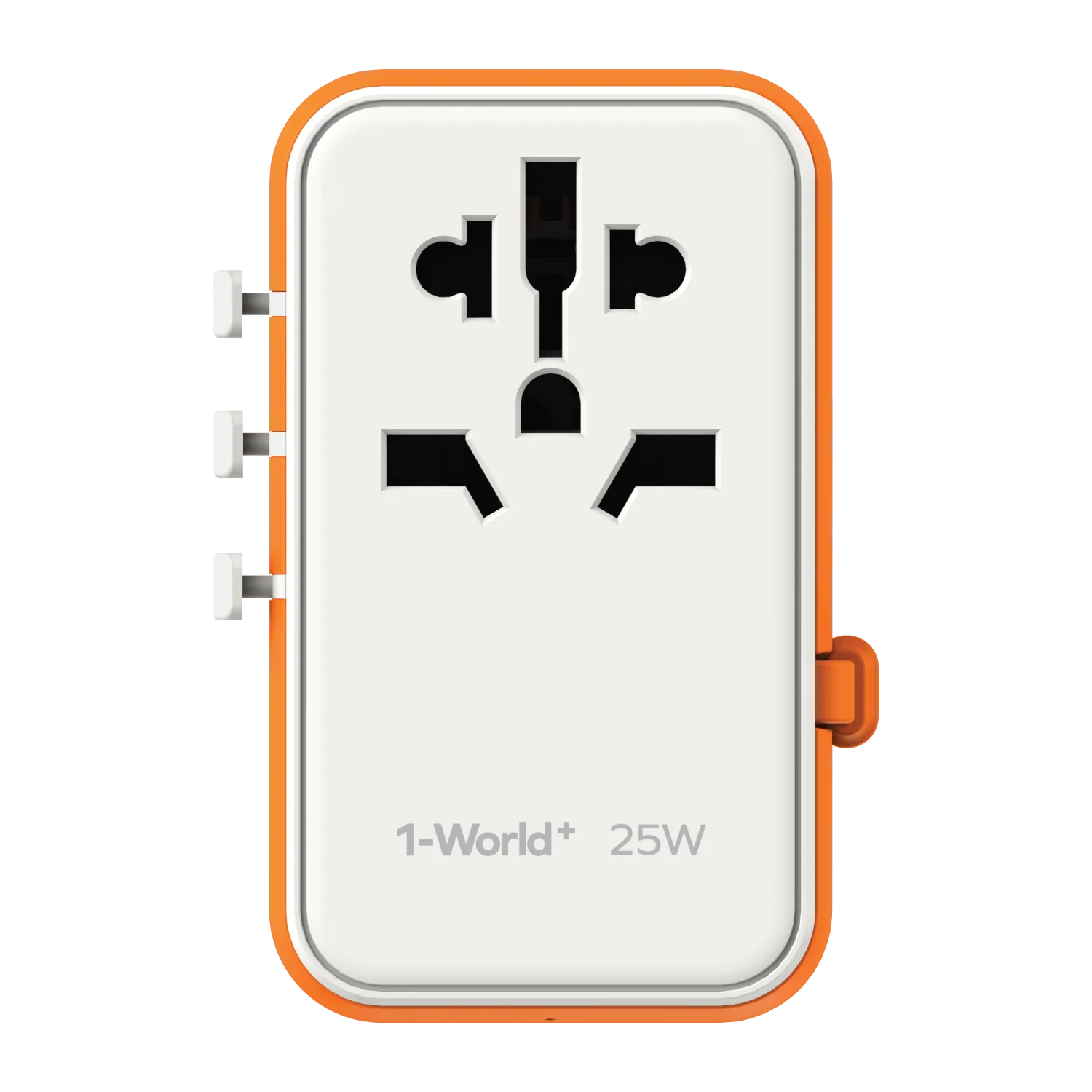 1-World+ 3-Port Travel Charger Built-In USB-C Cable 25W - Image 15
