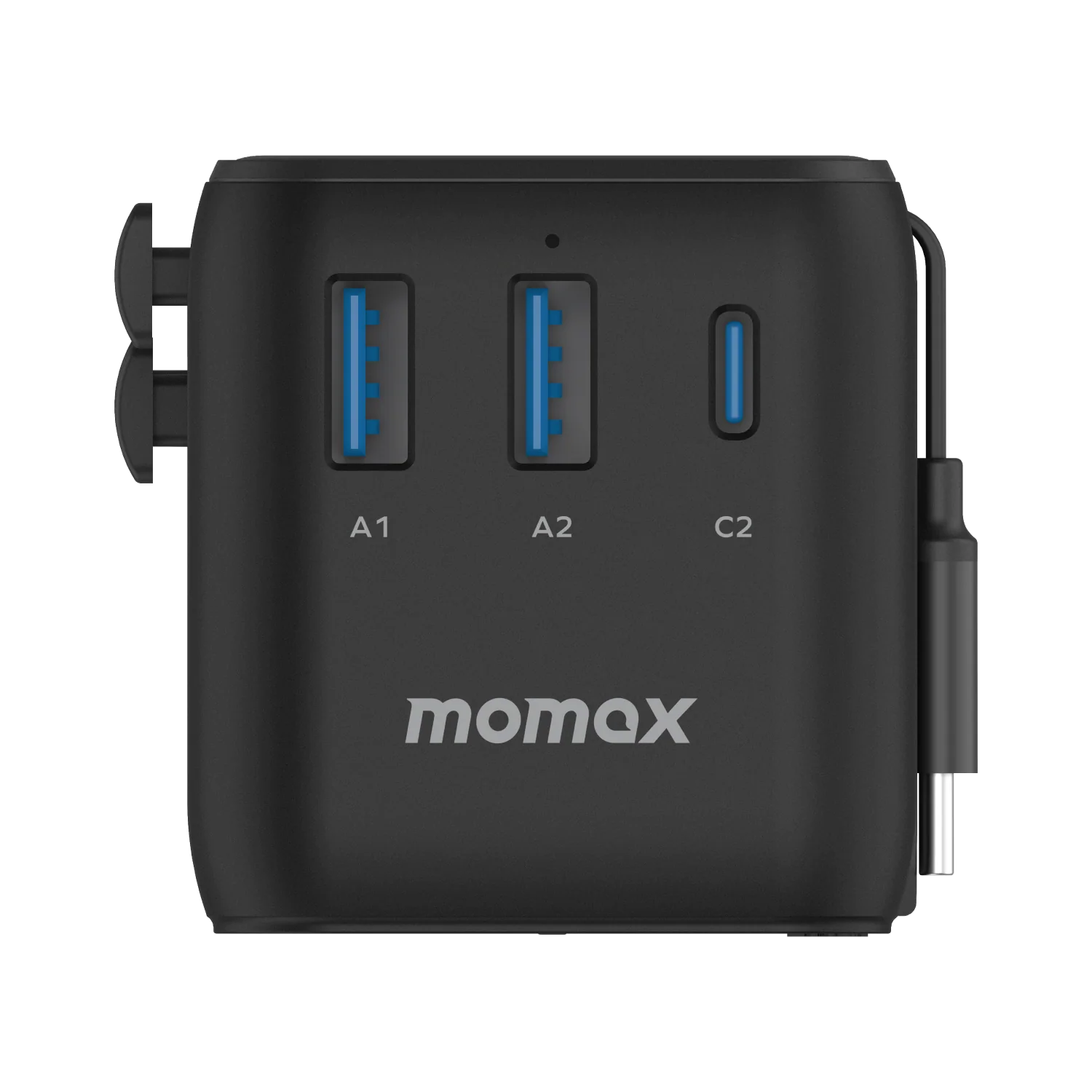 1-World+ 3-Port Travel Charger Built-In USB-C Cable 25W - Image 21