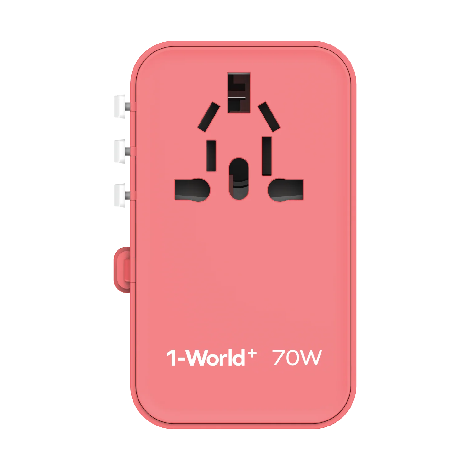 1-World+ 3-Port Travel GaN Charger With Built-in USB-C Cable 70W - Image 10