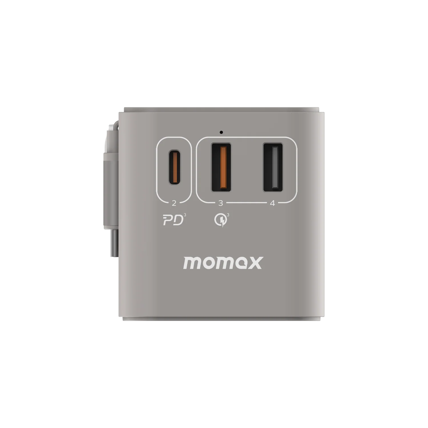 1-World+ 3-Port Travel GaN Charger With Built-in USB-C Cable 70W - Image 18