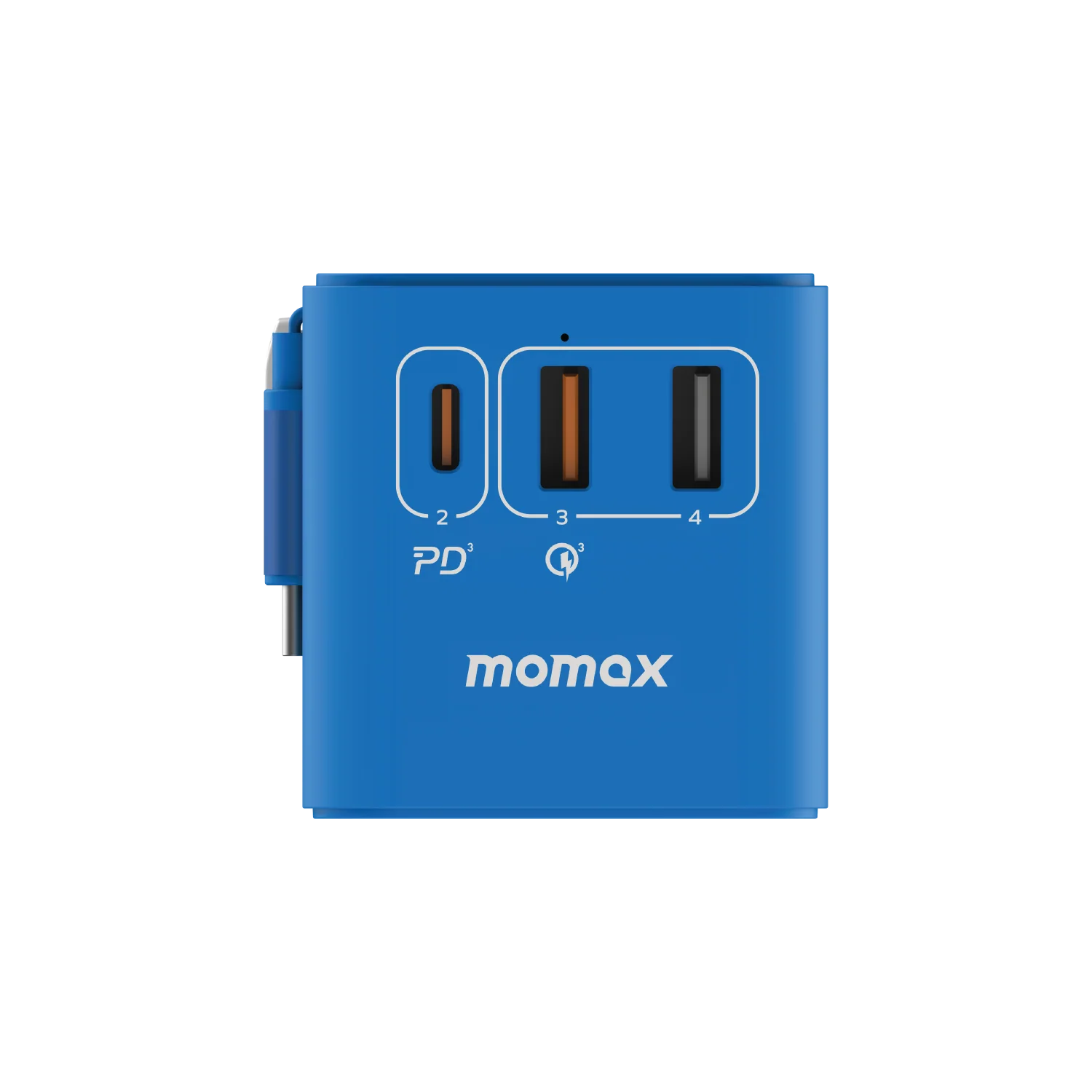 1-World+ 3-Port Travel GaN Charger With Built-in USB-C Cable 70W - Image 25