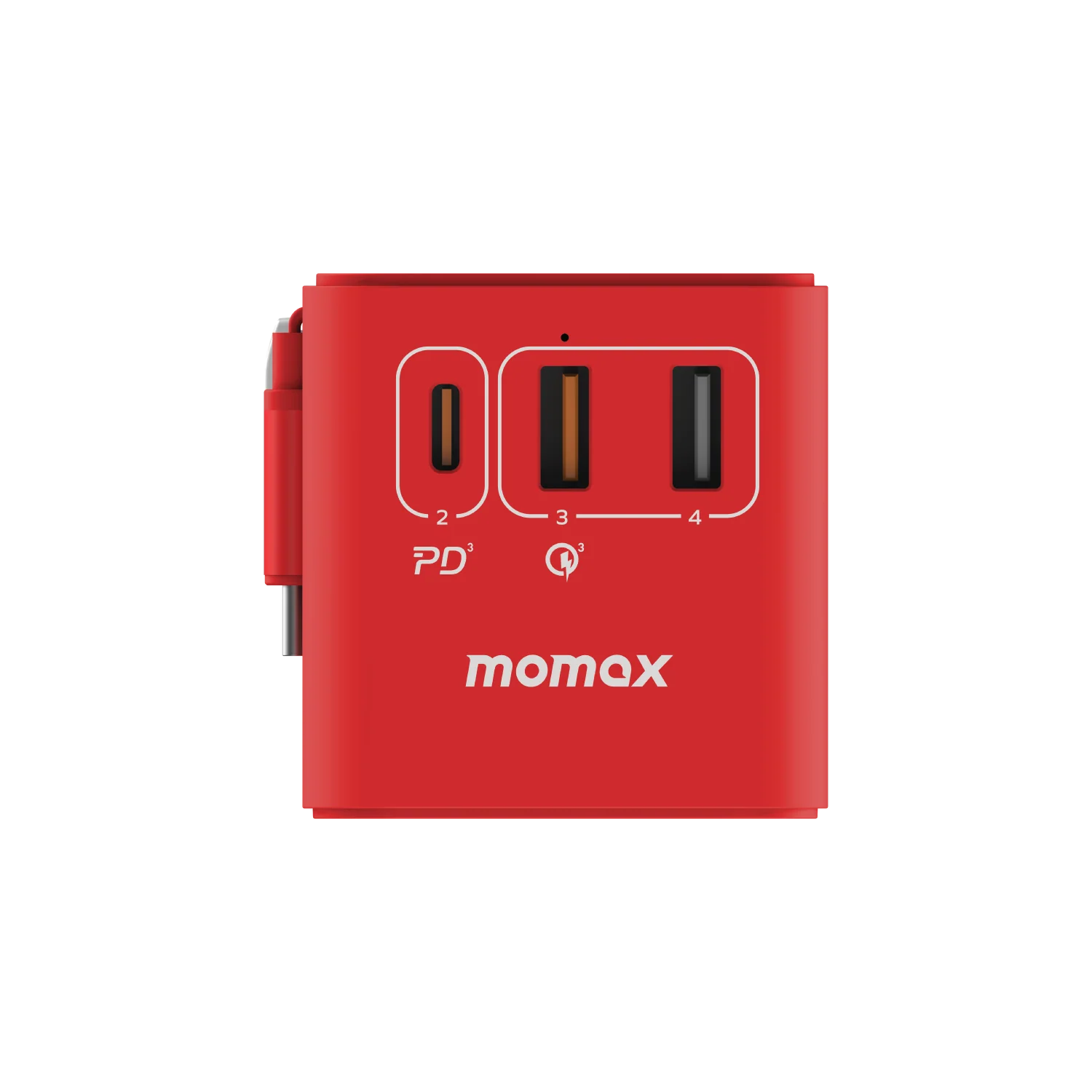 1-World+ 3-Port Travel GaN Charger With Built-in USB-C Cable 70W - Image 30