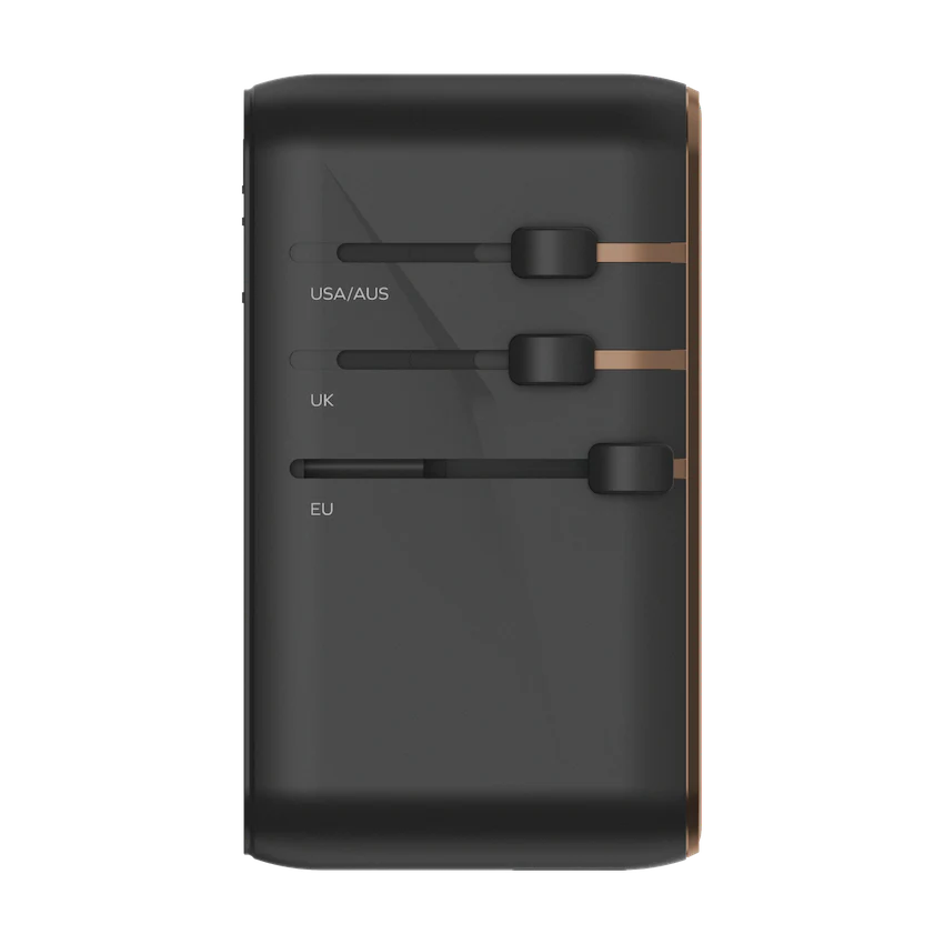 1-World 4-Port GaN Travel Charger 170W + USB-C Cable - Image 4