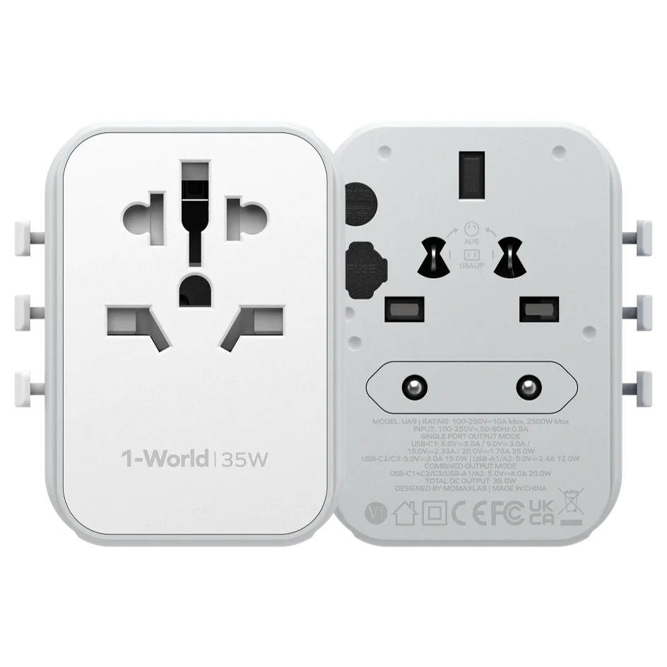 1-World 5-Port Travel Charger 35W - Image 13