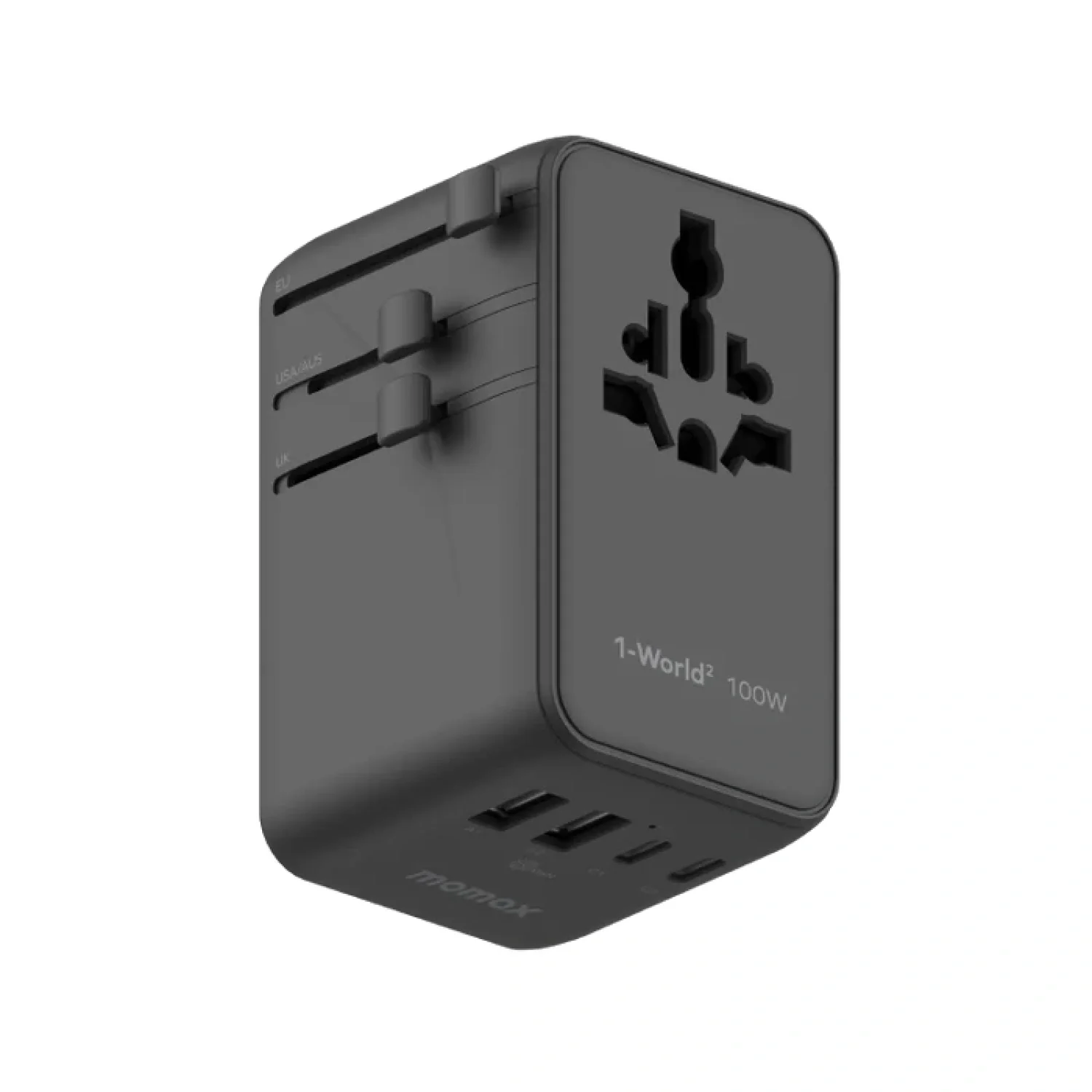 1-World² Universal 4-Port Travel GaN Charger 100W with Dual AC - Image 13