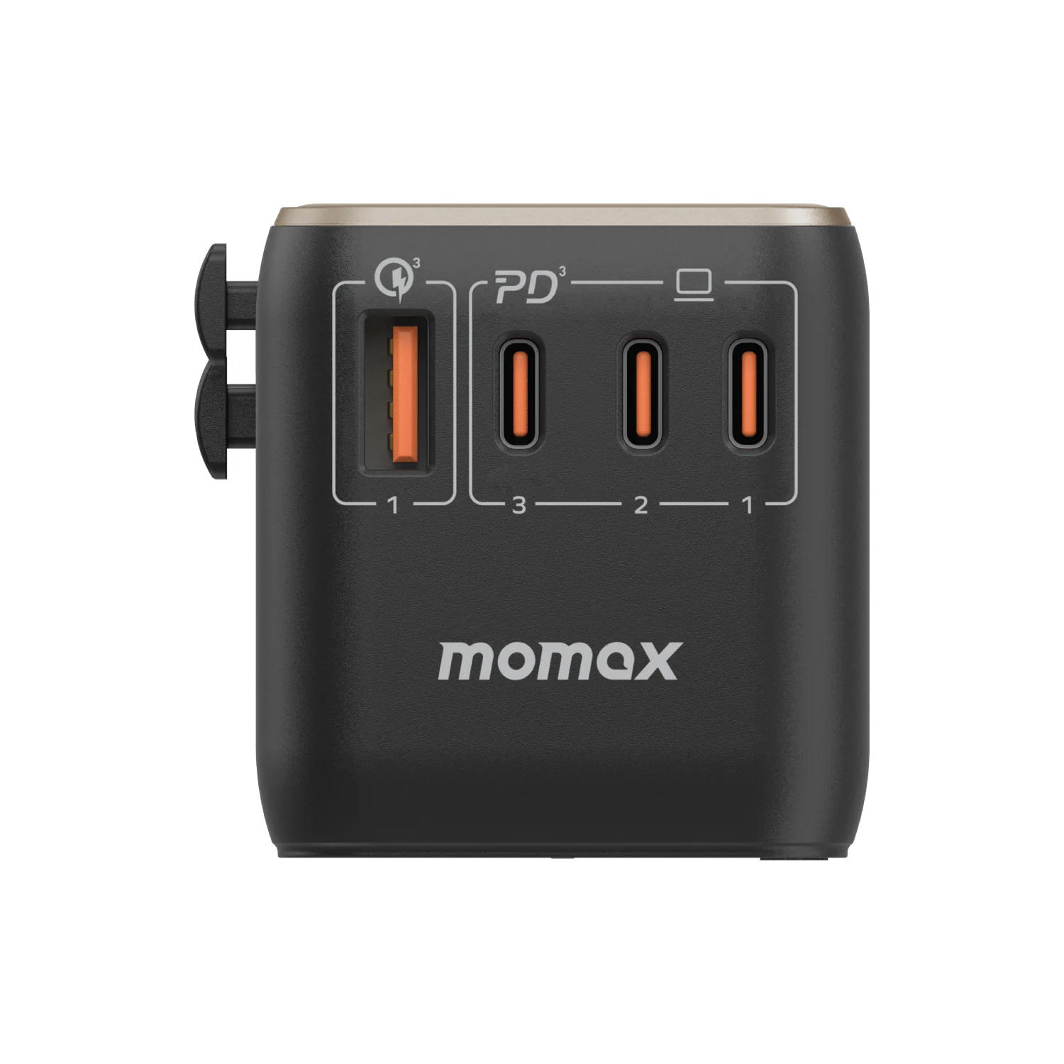 1-World Universal 4-Port Travel GaN Charger 120W + USB-C Cable - Image 4