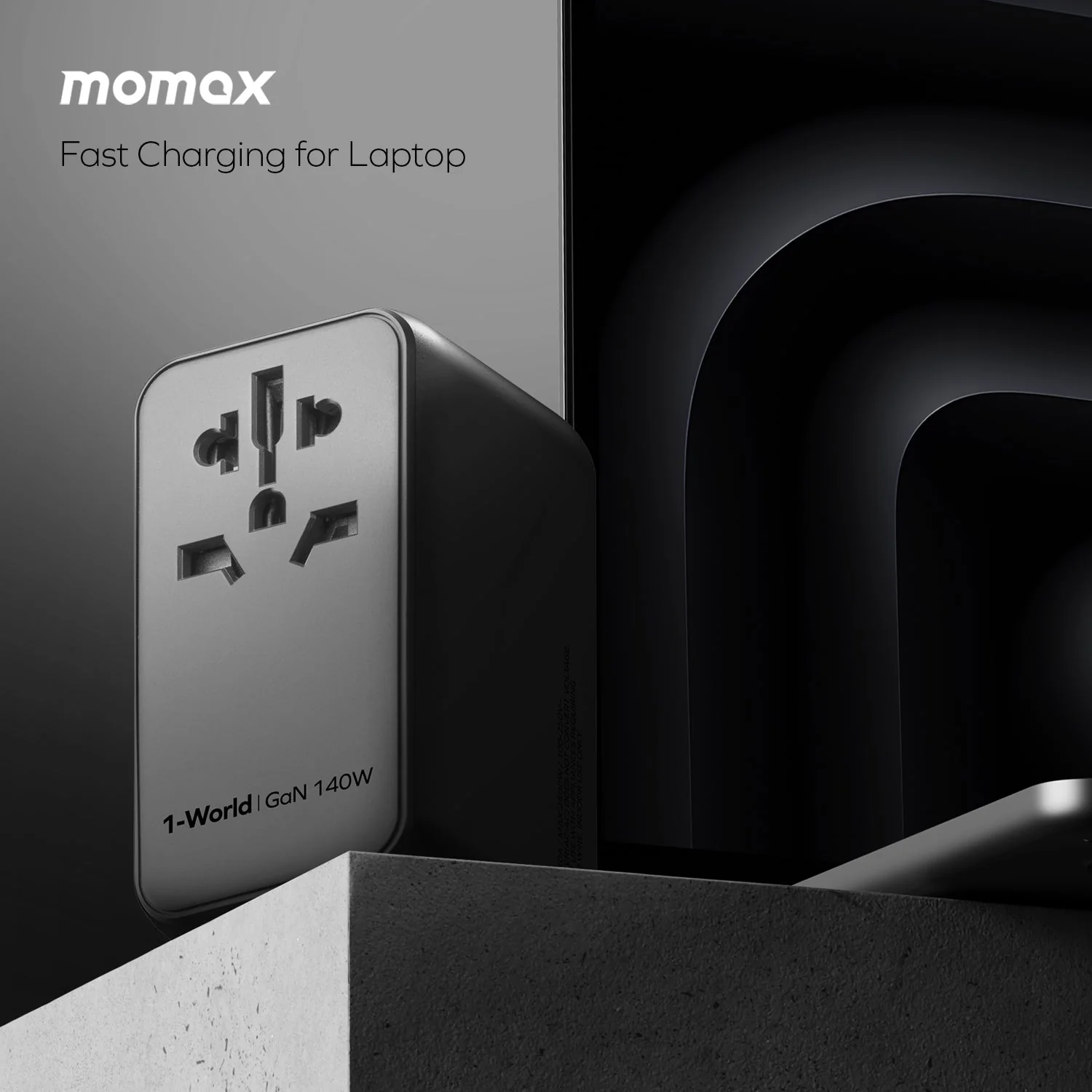 1-World Universal 4-Port Travel GaN Charger 140W + USB-C Cable - Image 7