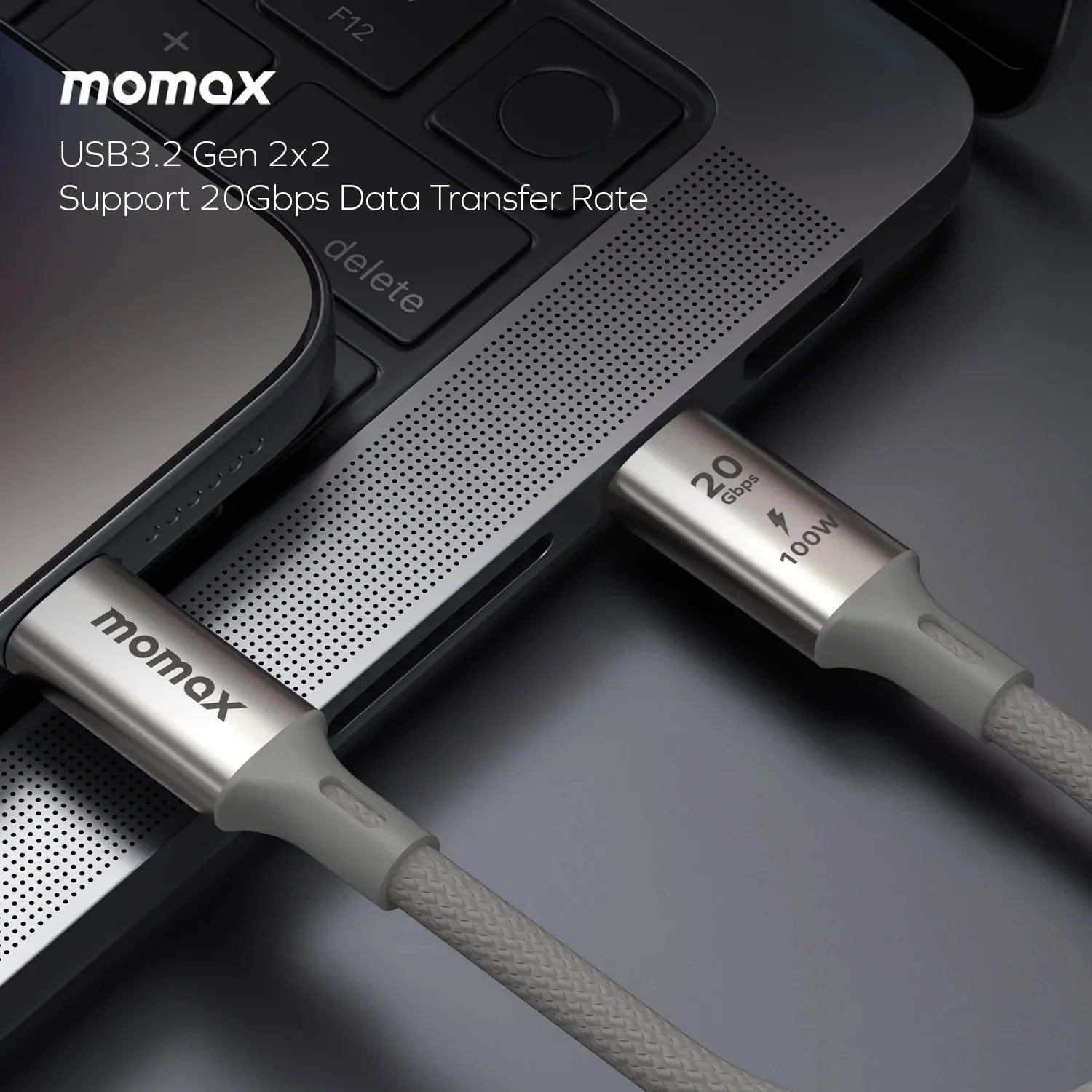 Elite USB-C to USB-C Braided Cable 100W USB 3.2 Gen 2x2 - Image 5