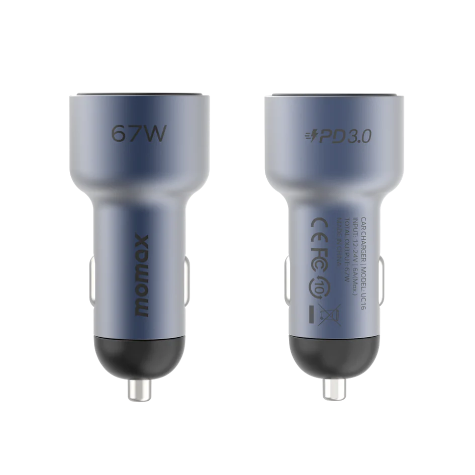 MoVe Dual-Port Car Charger 67W with Charging Cable - Image 3