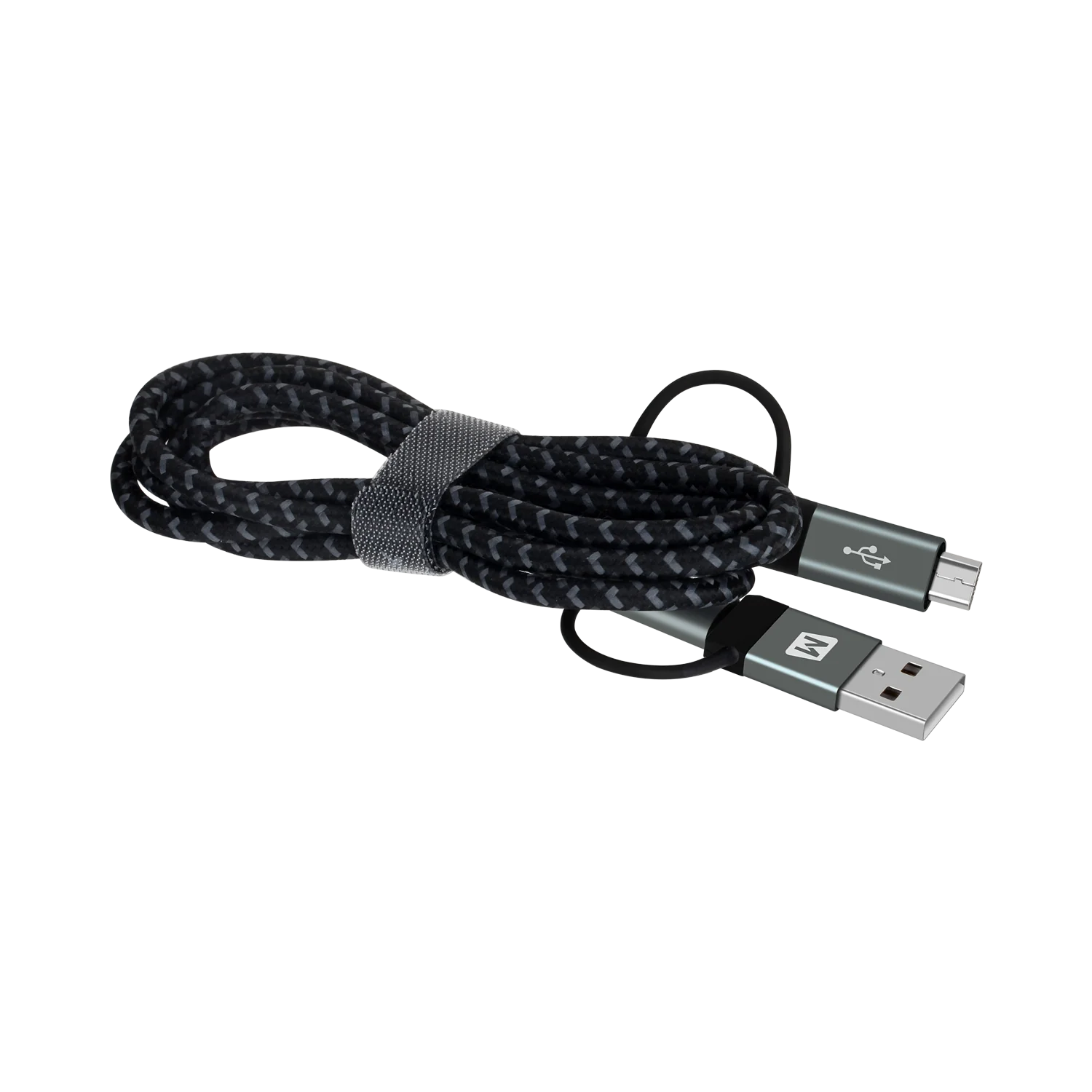 OneLink 4-in-1 USB-A & USB-C to Micro USB & USB-C Braided Cable 60W 1.2m - Image 6