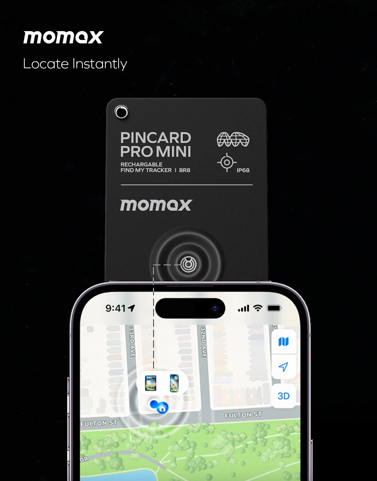PinCard Pro Mini Rechargeable Find My Locator - Image 3