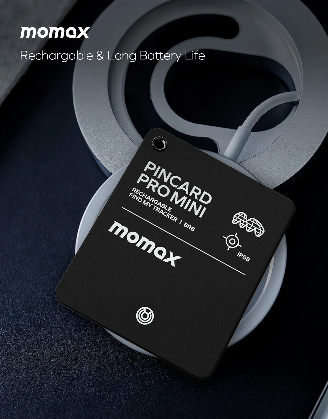 PinCard Pro Mini Rechargeable Find My Locator - Image 4