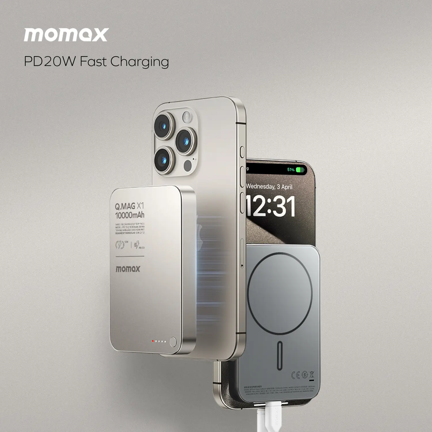 Q.Mag X1 Magnetic Wireless Power Bank 10000mAh - Gen 2 - Image 15
