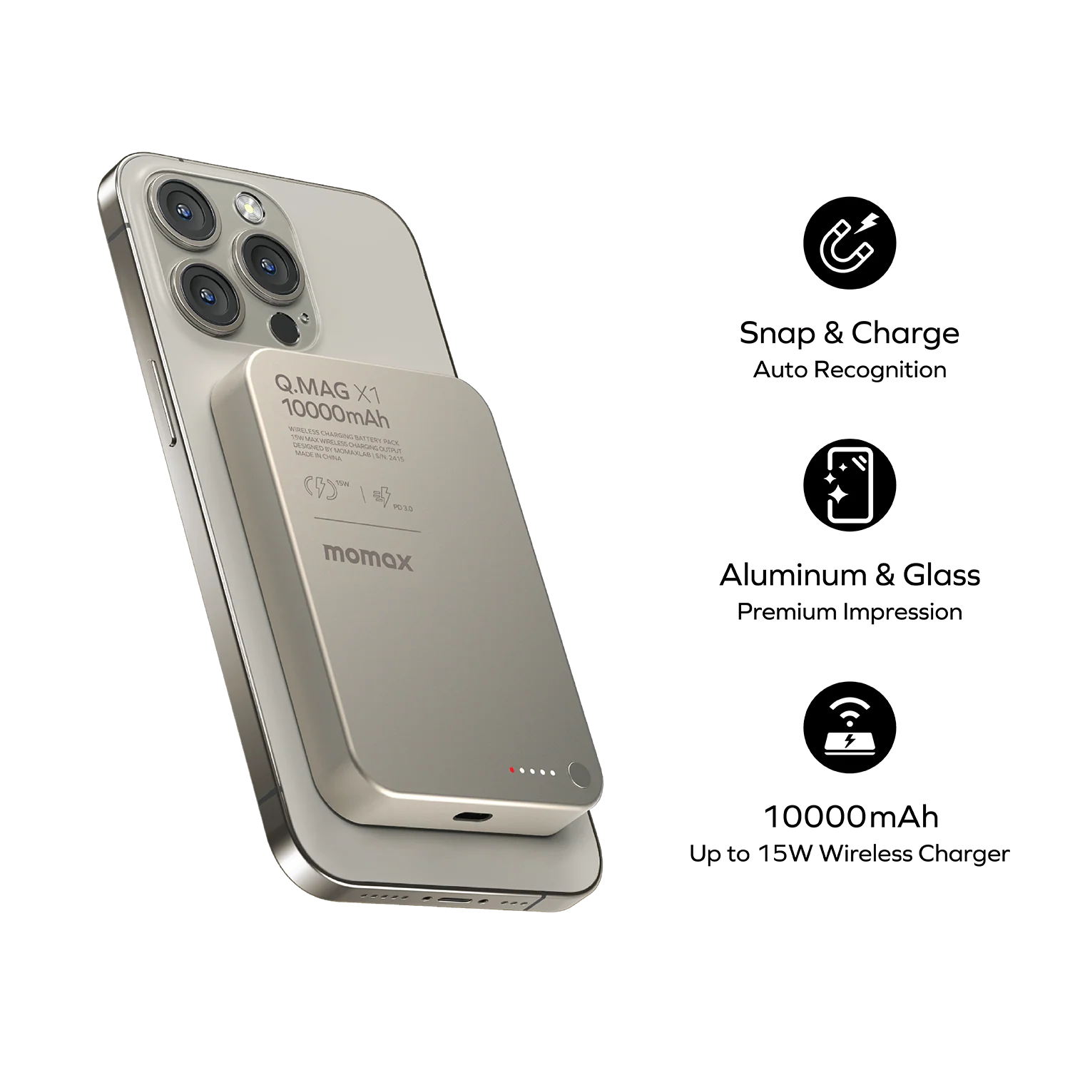 Q.Mag X1 Magnetic Wireless Power Bank 10000mAh - Gen 2 - Image 7