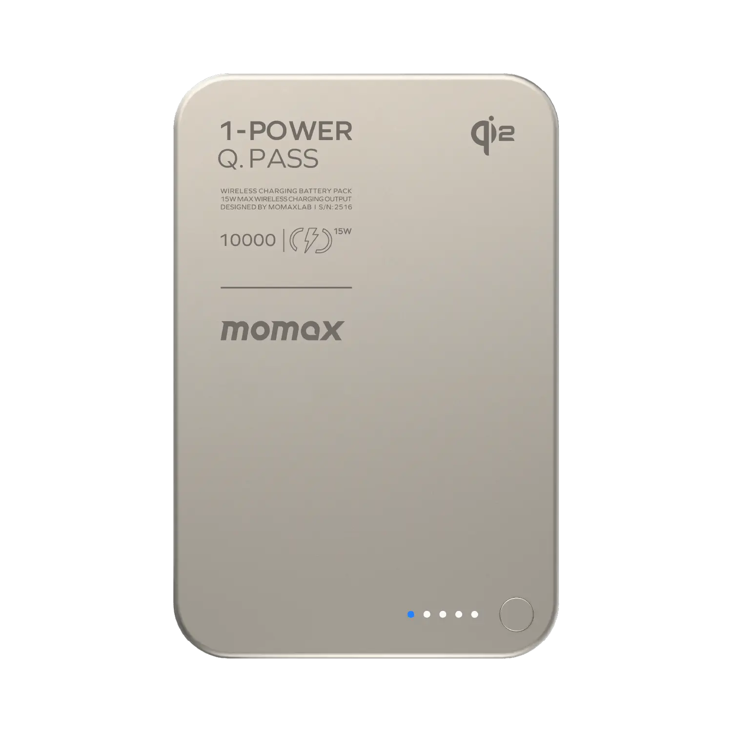 1-Power Q.Pass 10000mAh Qi2 Magnetic Wireless Battery Pack - Image 3