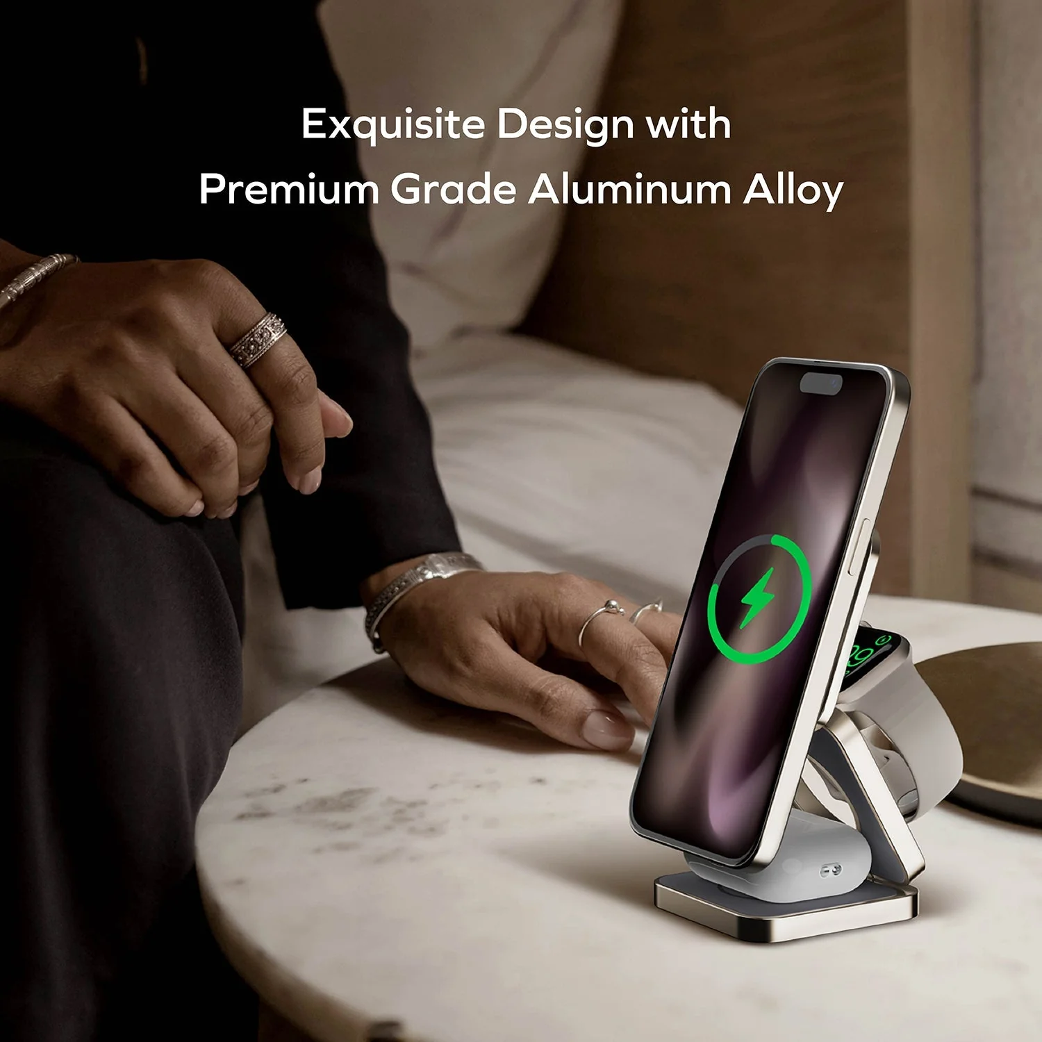 Q2.Mag 3-in-1 Foldable Qi2 15W Magnetic Wireless Charging Stand - Image 14